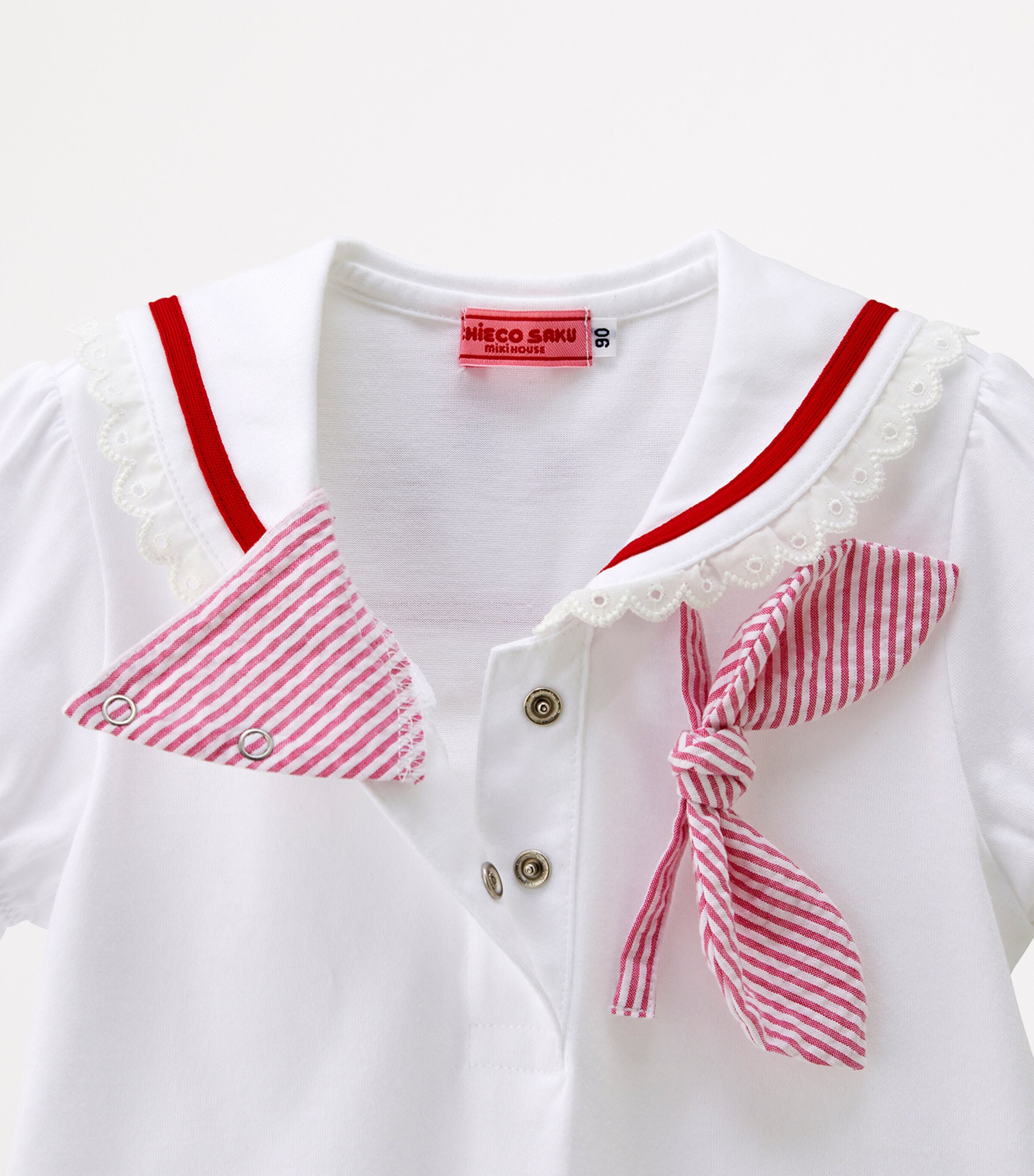 Miki House Cotton Embroidered Blouse (2-7 Years) Image 4