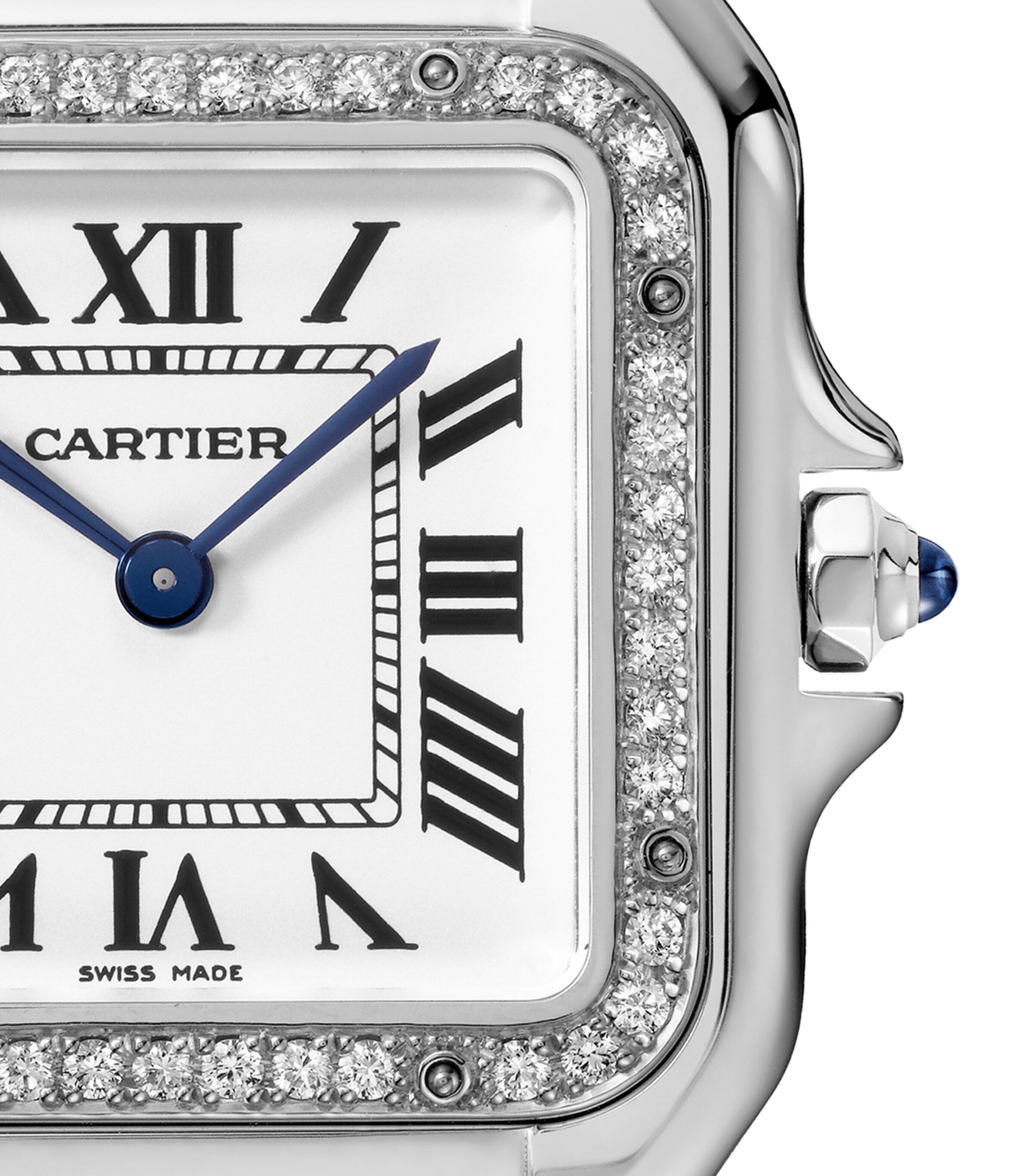 Cartier Small Stainless Steel and Diamond Panthère de Cartier Watch 37mm Grey Image 6