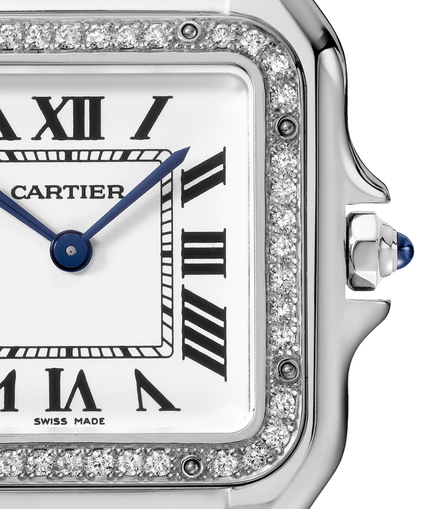 Cartier Small Stainless Steel and Diamond Panthère de Cartier Watch 37mm Grey Image 6