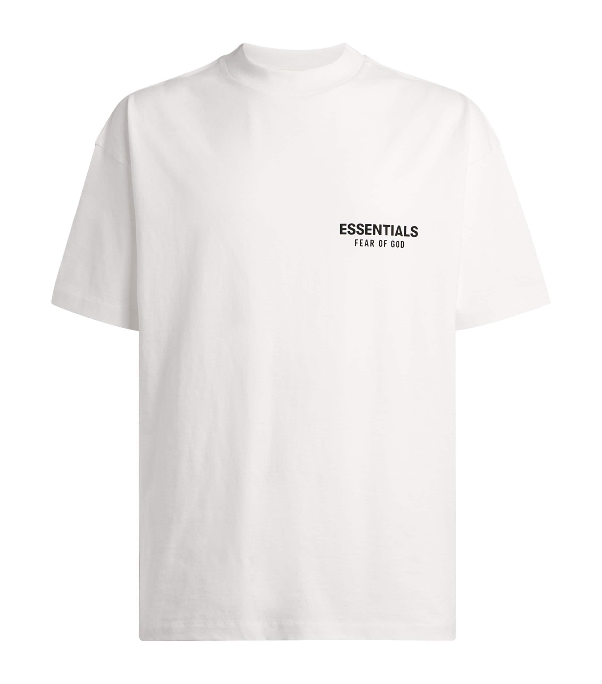 FEAR OF GOD ESSENTIALS White Classic Fit T-Shirt | Harrods US