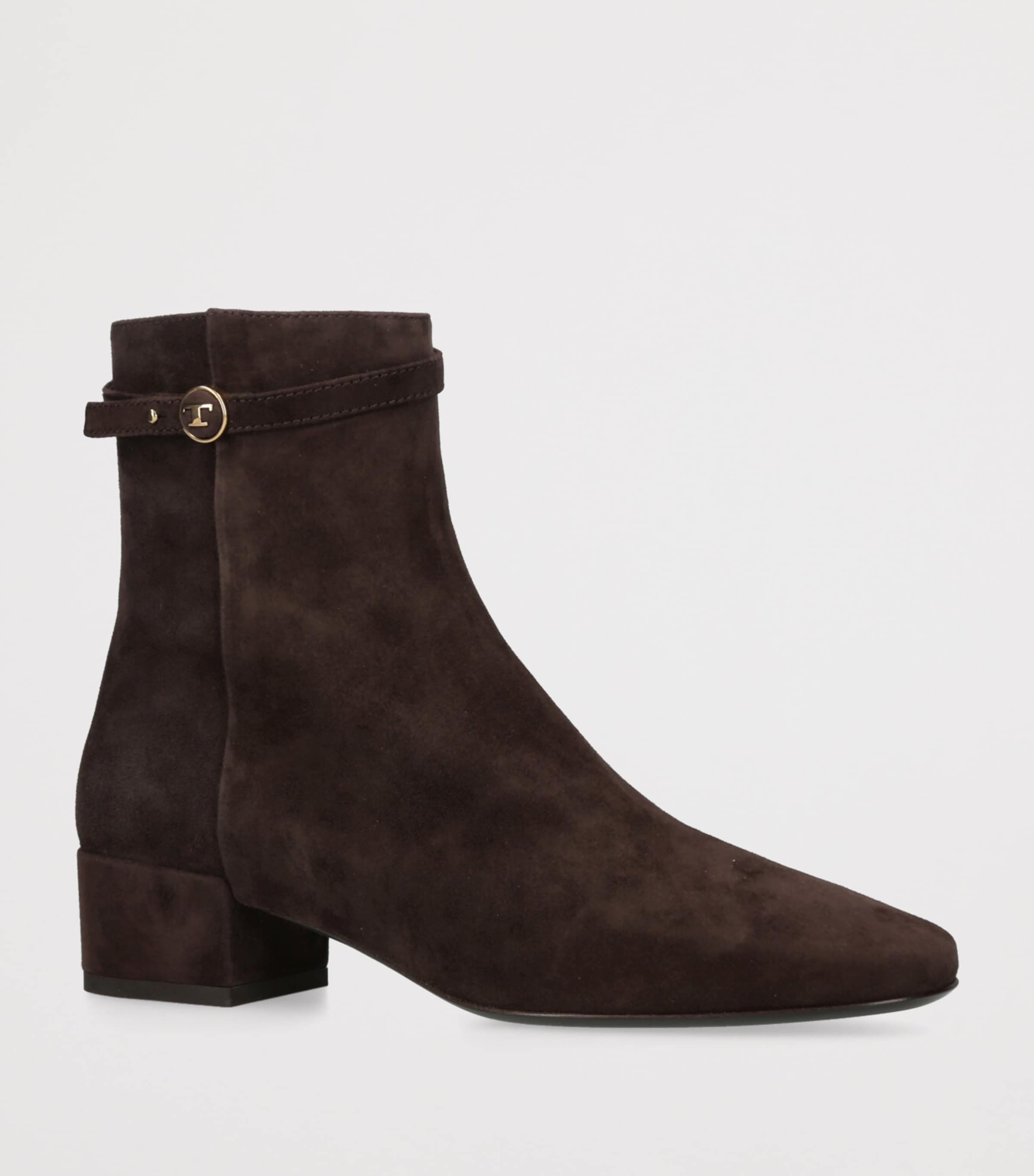 Suede Stivaletto Cuoio Ankle Boots 35 BROWN Image 3