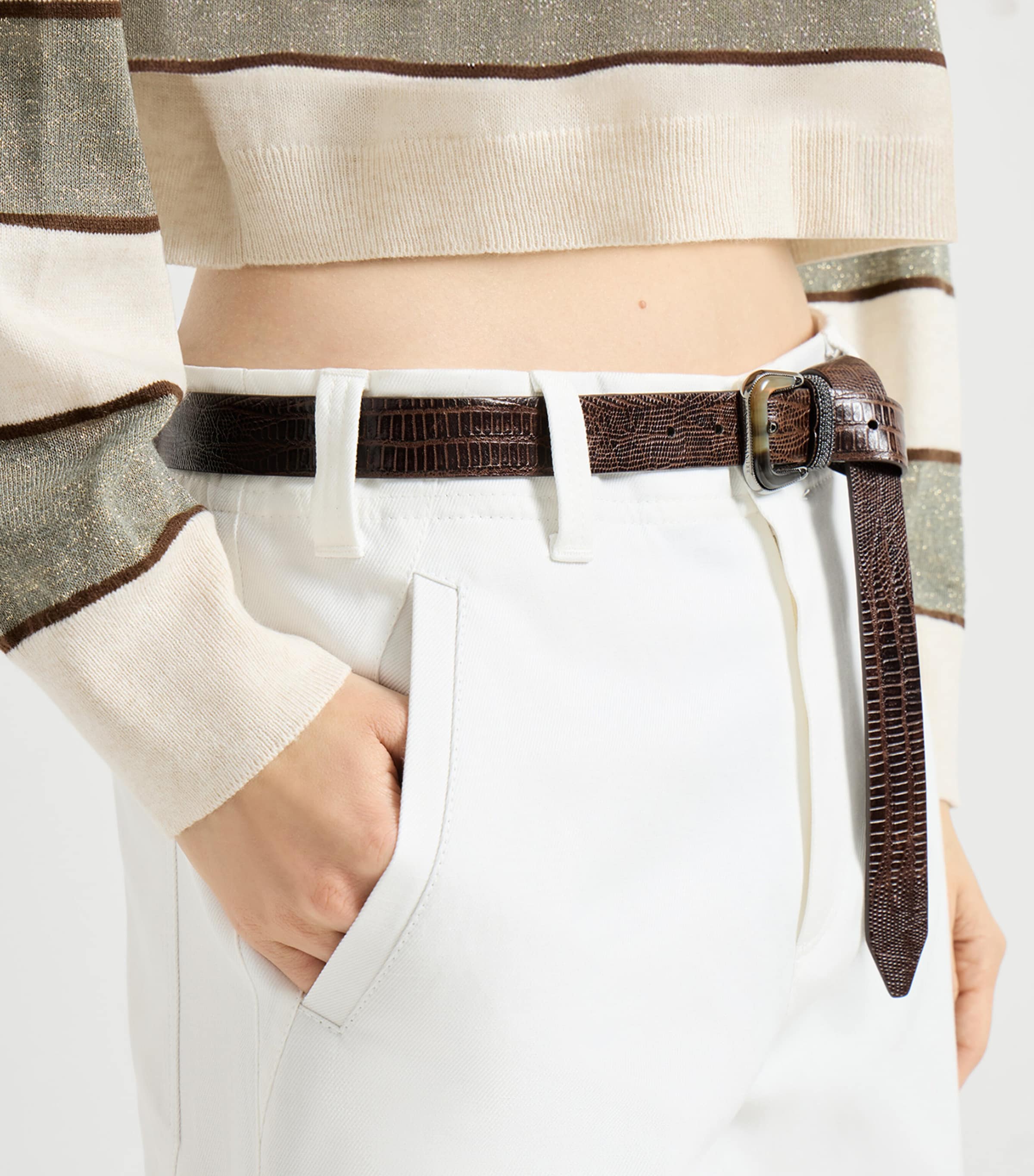 Cotton-Linen Gabardine Chinos C600 Image 6