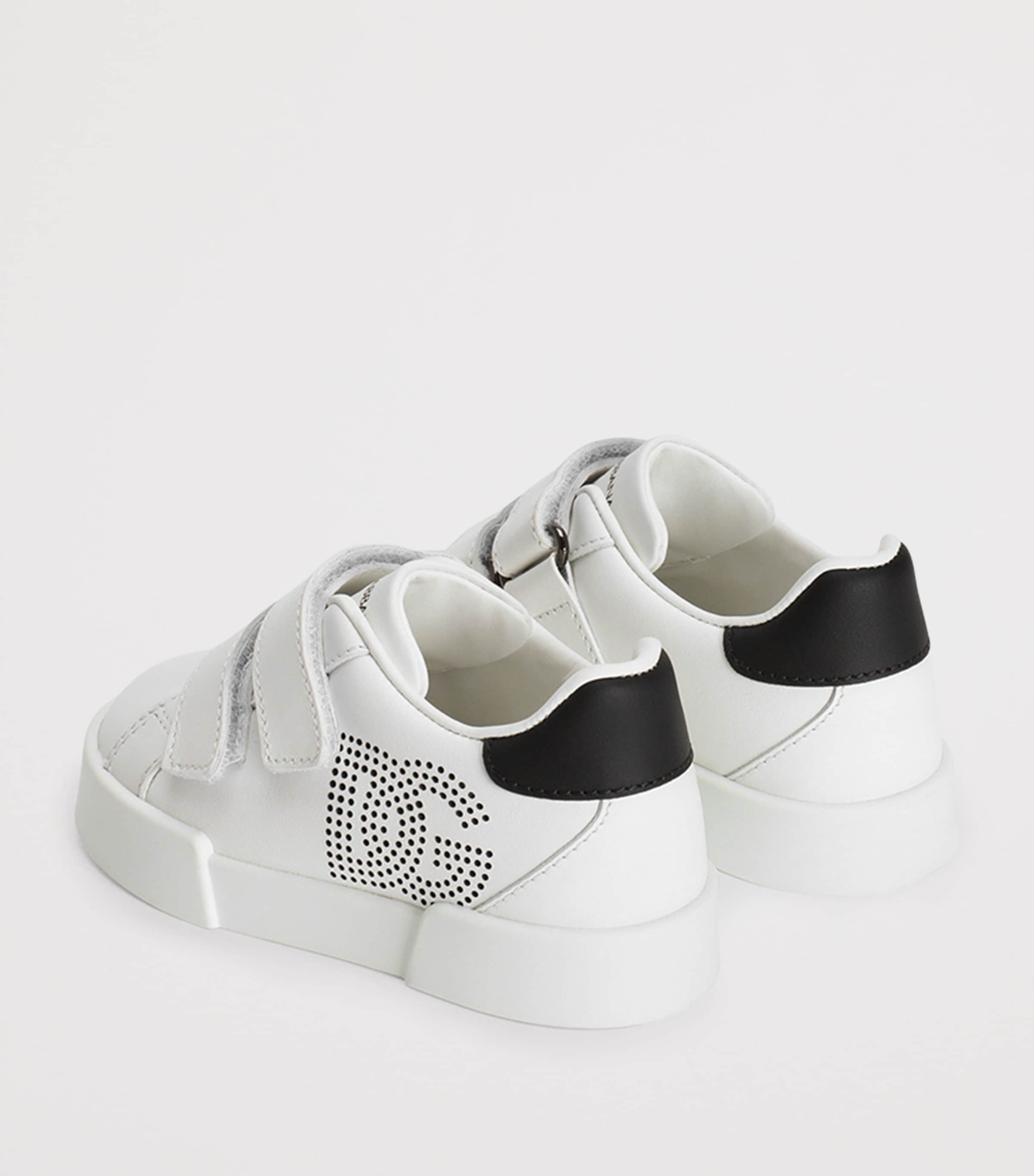 Leather Low-Top Sneakers 89697WHITE Image 3