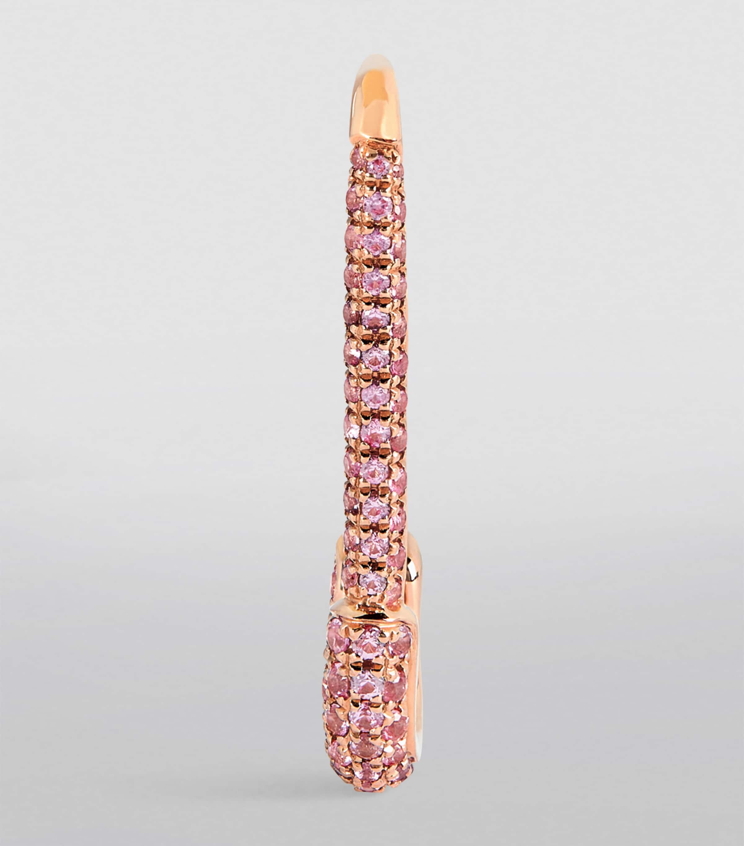 Anita Ko Rose Gold and Sapphire Safety Pin Single Left Earring Rose Gold Image 2