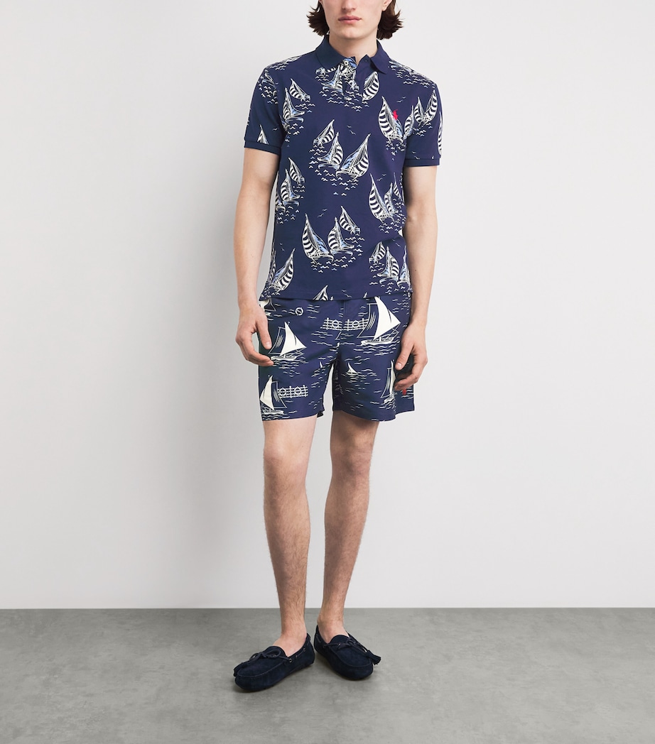Polo Ralph Lauren Mens Sailboat Swim Shorts All Over Sailboats Image 4