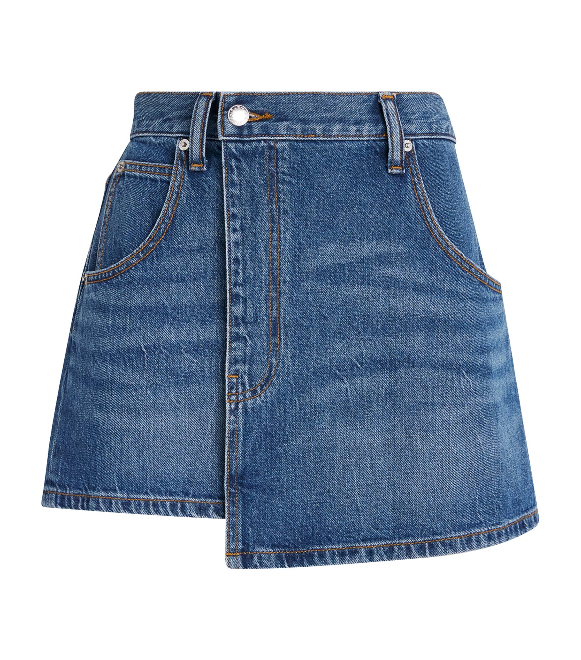 Alexander Wang Mini Skirt In Blue