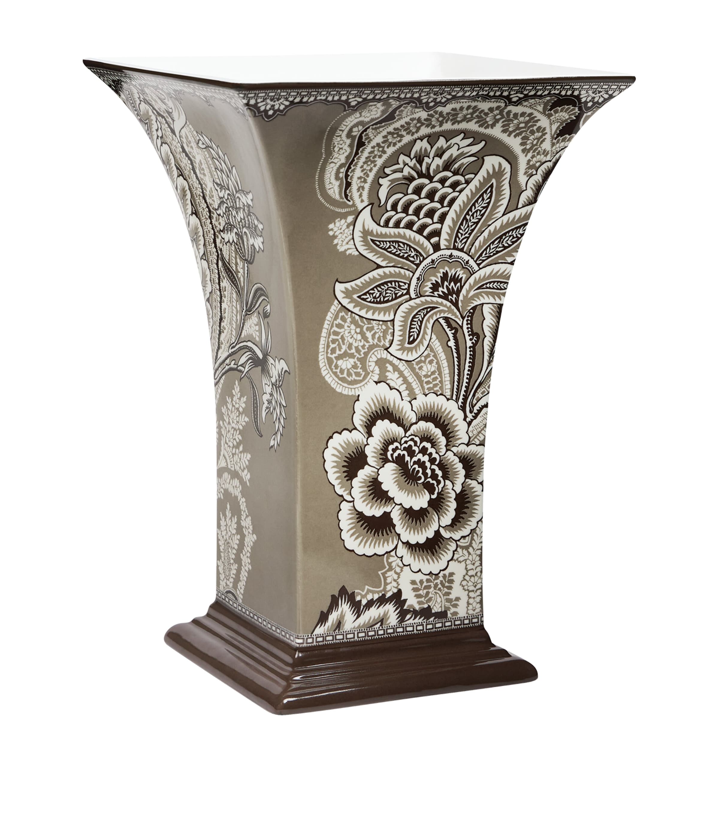 Etro Porcelain Bloom Vase (30cm) Khaki