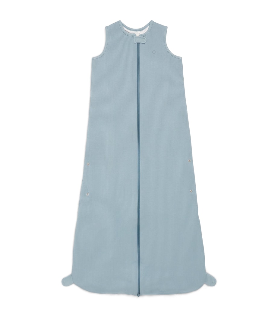 Bambo-Cotton Ribbed Sleeping Bag (2-4 Years) RIBBED SKY Image 1