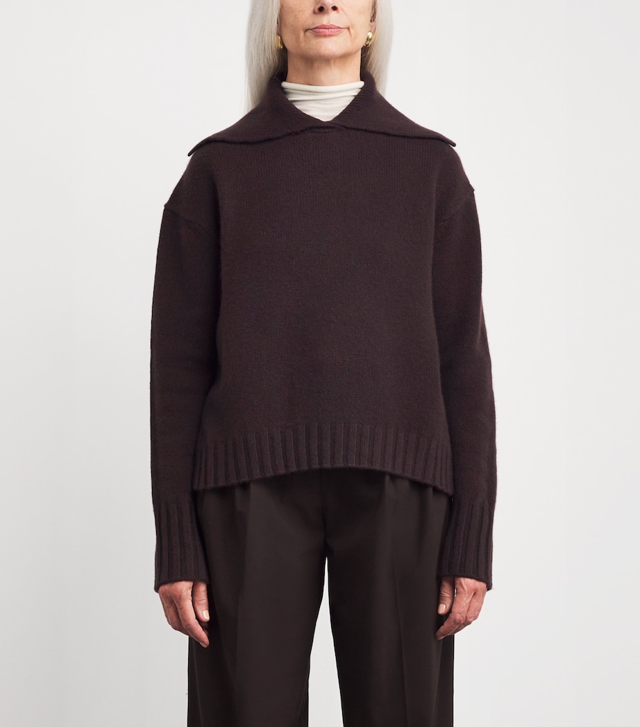 Cashmere Collar Sweater A2266 Image 3