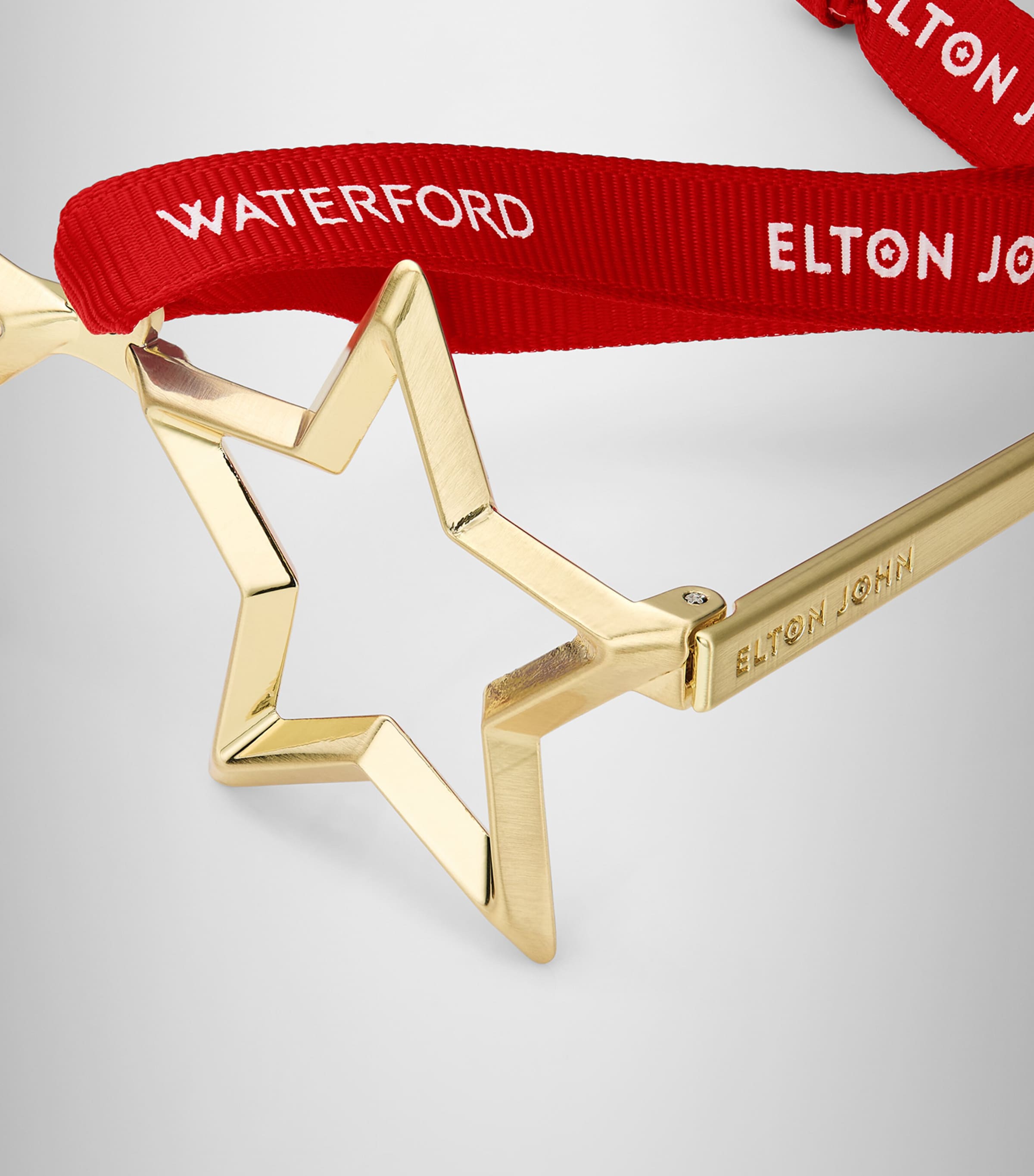 Elton John Star Glasses Ornament GOLD Image 5