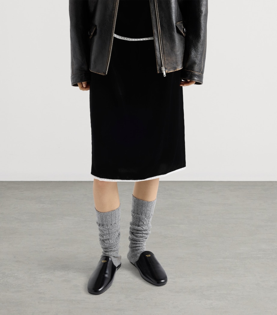 Velvet Midi Skirt F0002 Image 3