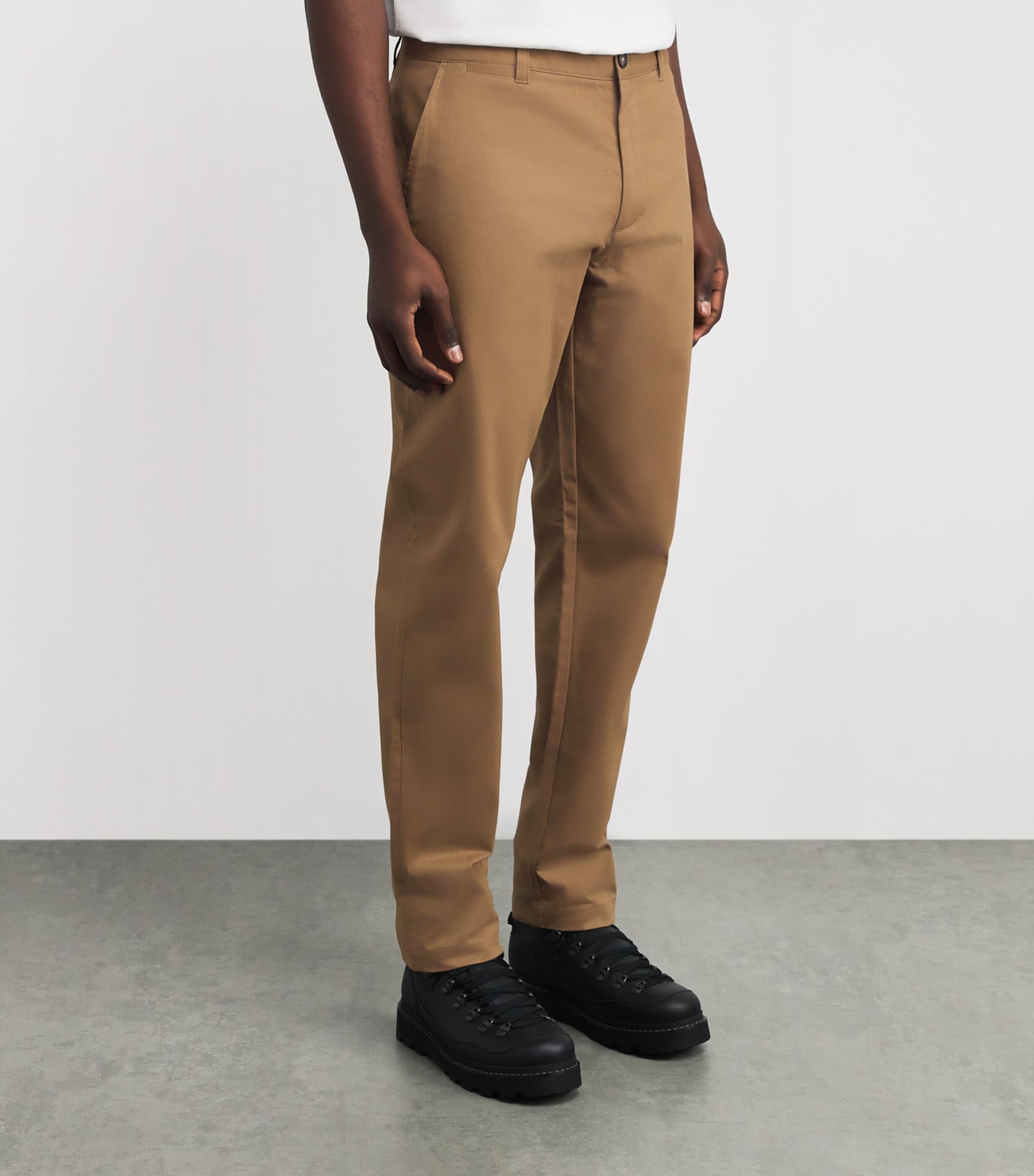 Stretch-Cotton Straight Trousers SANDSTONESN31 Image 3