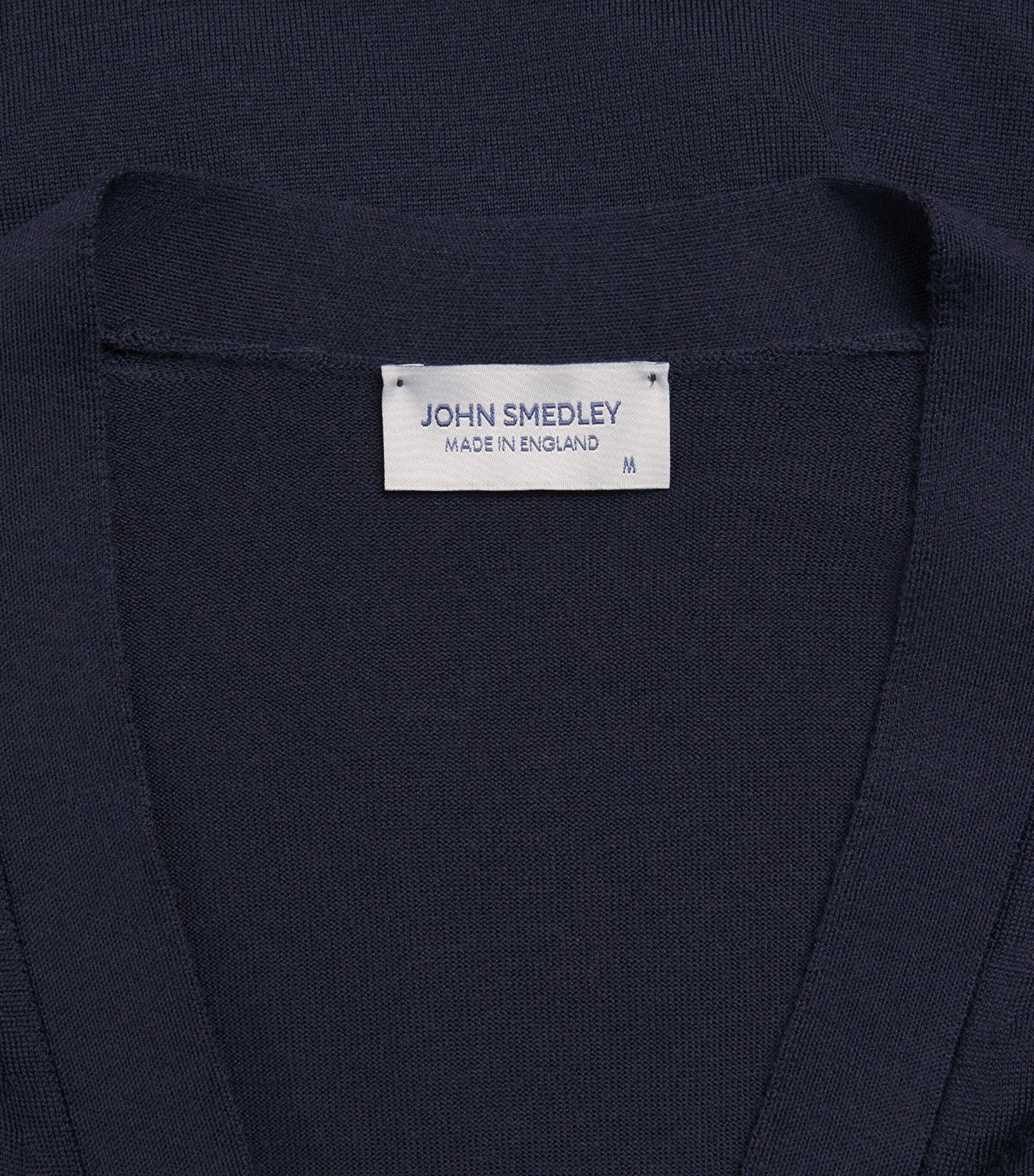 John Smedley Mens Extra Fine Merino Cardigan Midnight Image 6