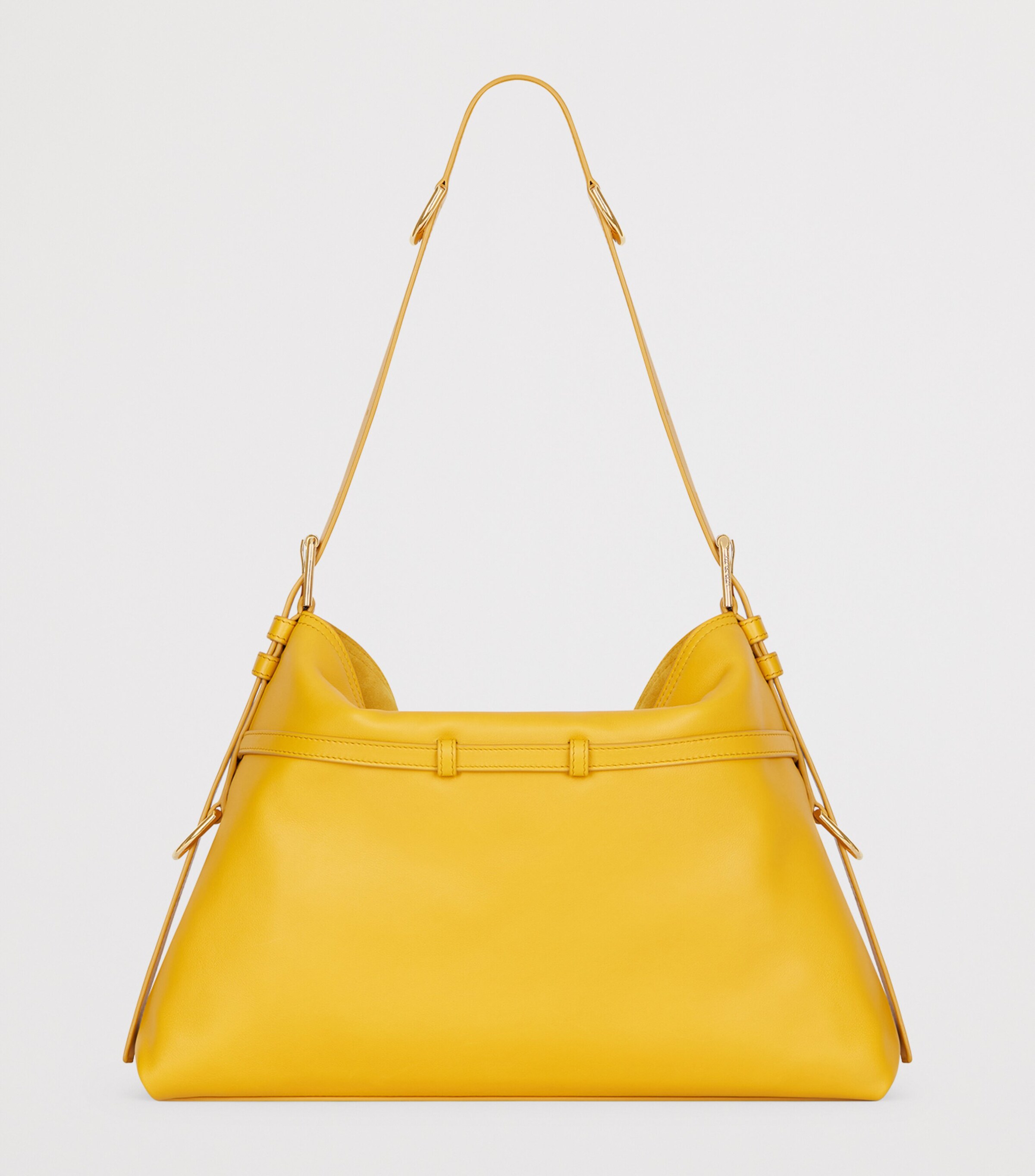Medium Leather Voyou Top-Handle Bag MUSTARD Image 3