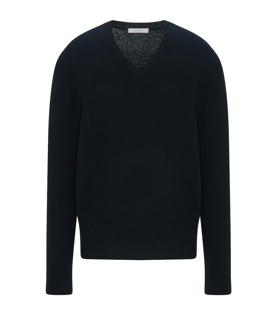 The Row Womens Numi Goat Cashmere Sweater Black Image 1