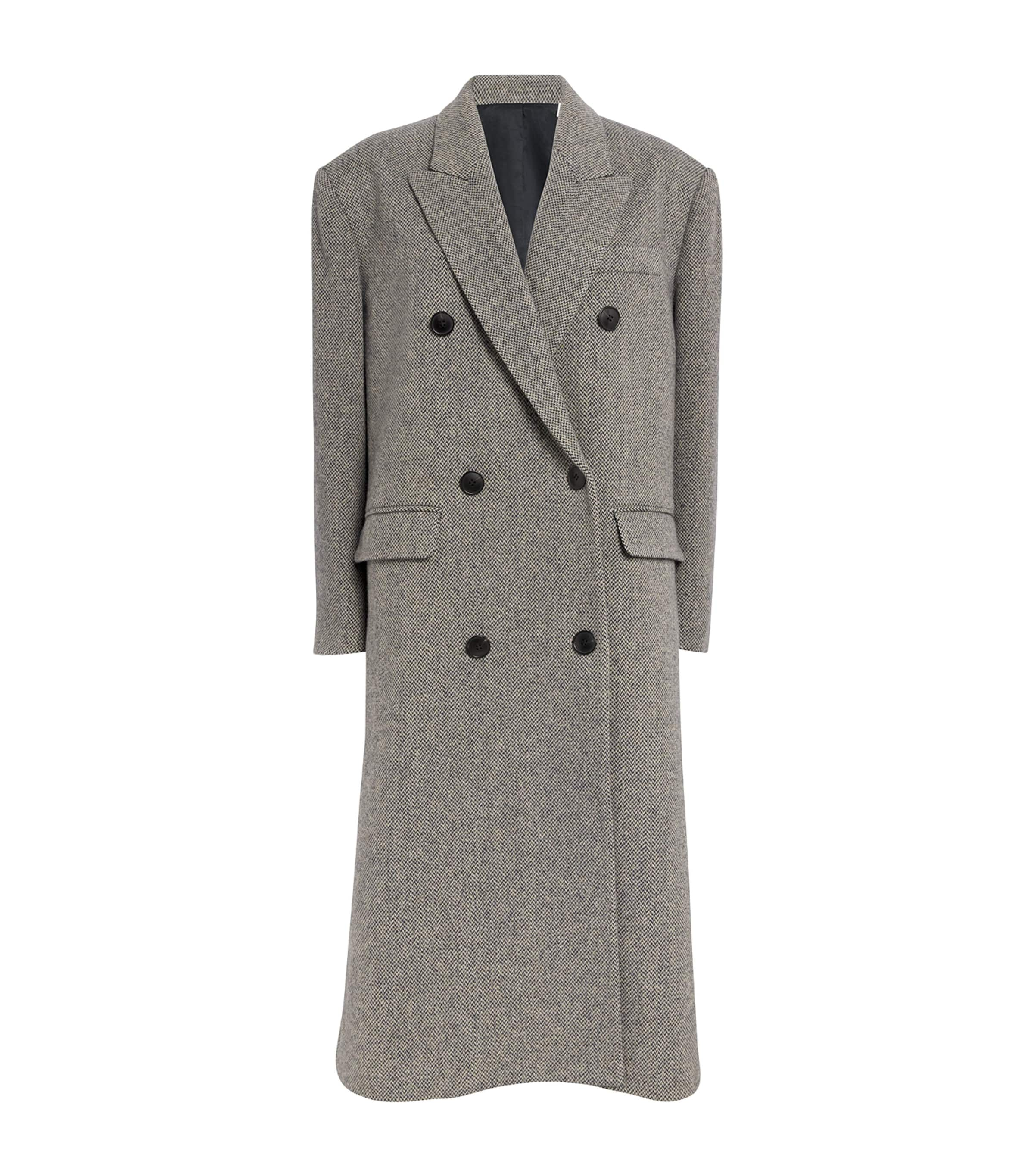 Marant Etoile Wool-blend Lexana Overcoat In Black