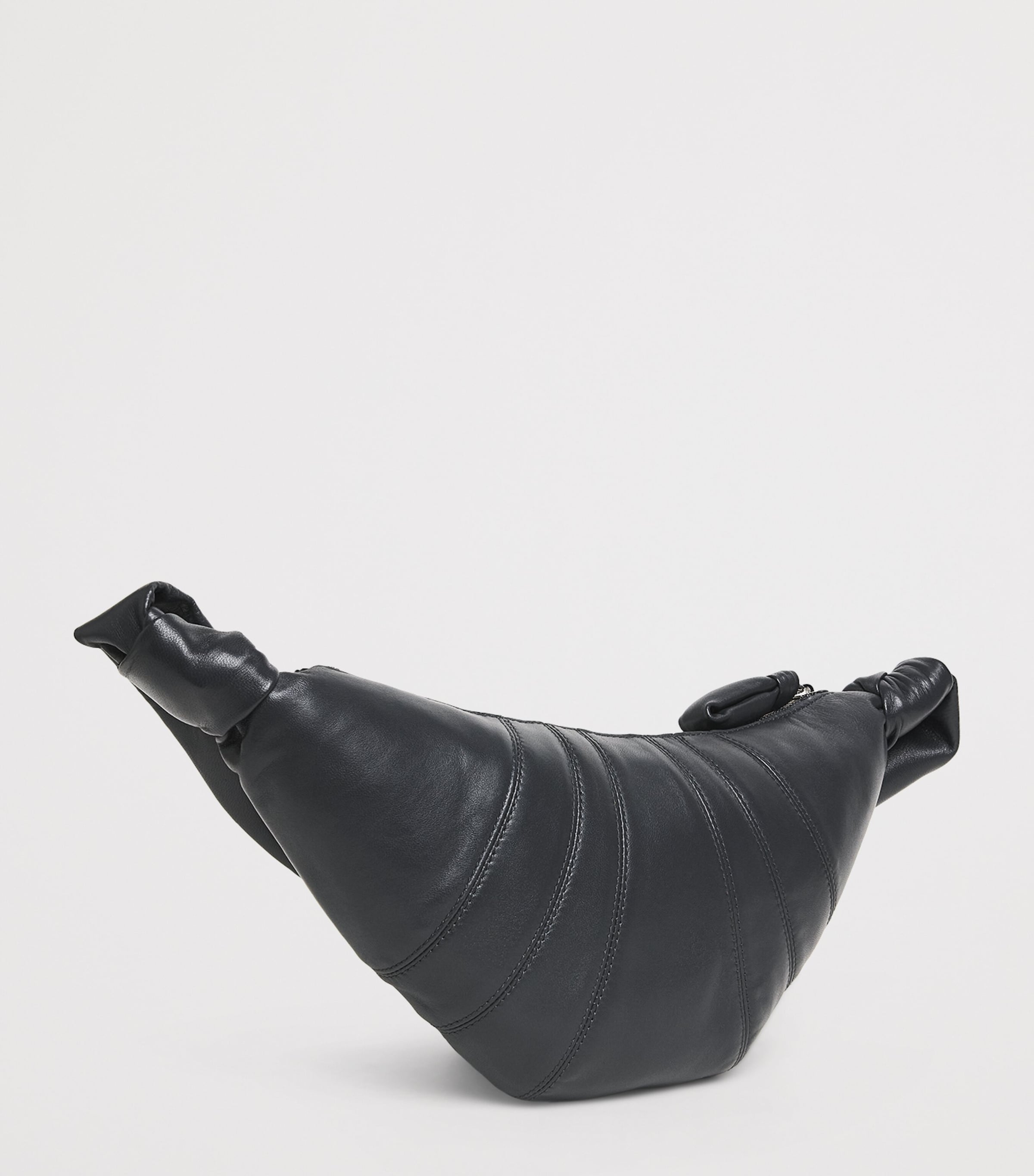 Lemaire Small Leather Croissant Bag Granite Blue Image 3