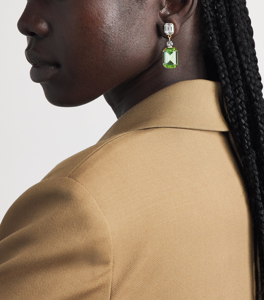 Jennifer Behr Yellow Gold-Plated Justine Drop Earrings Chrysolite Image 2