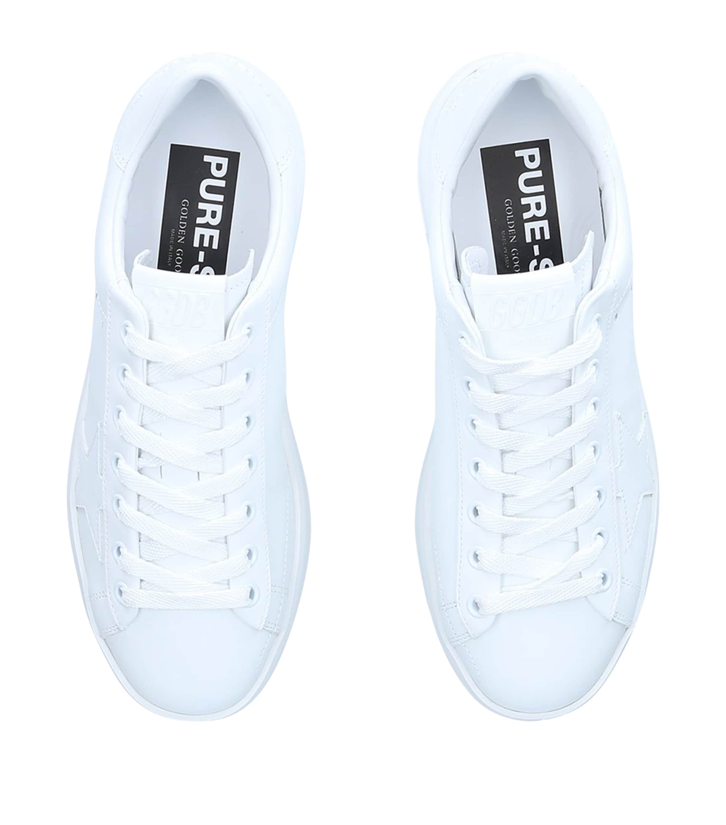 Golden Goose Vegan Leather Purestar Sneakers White Image 6