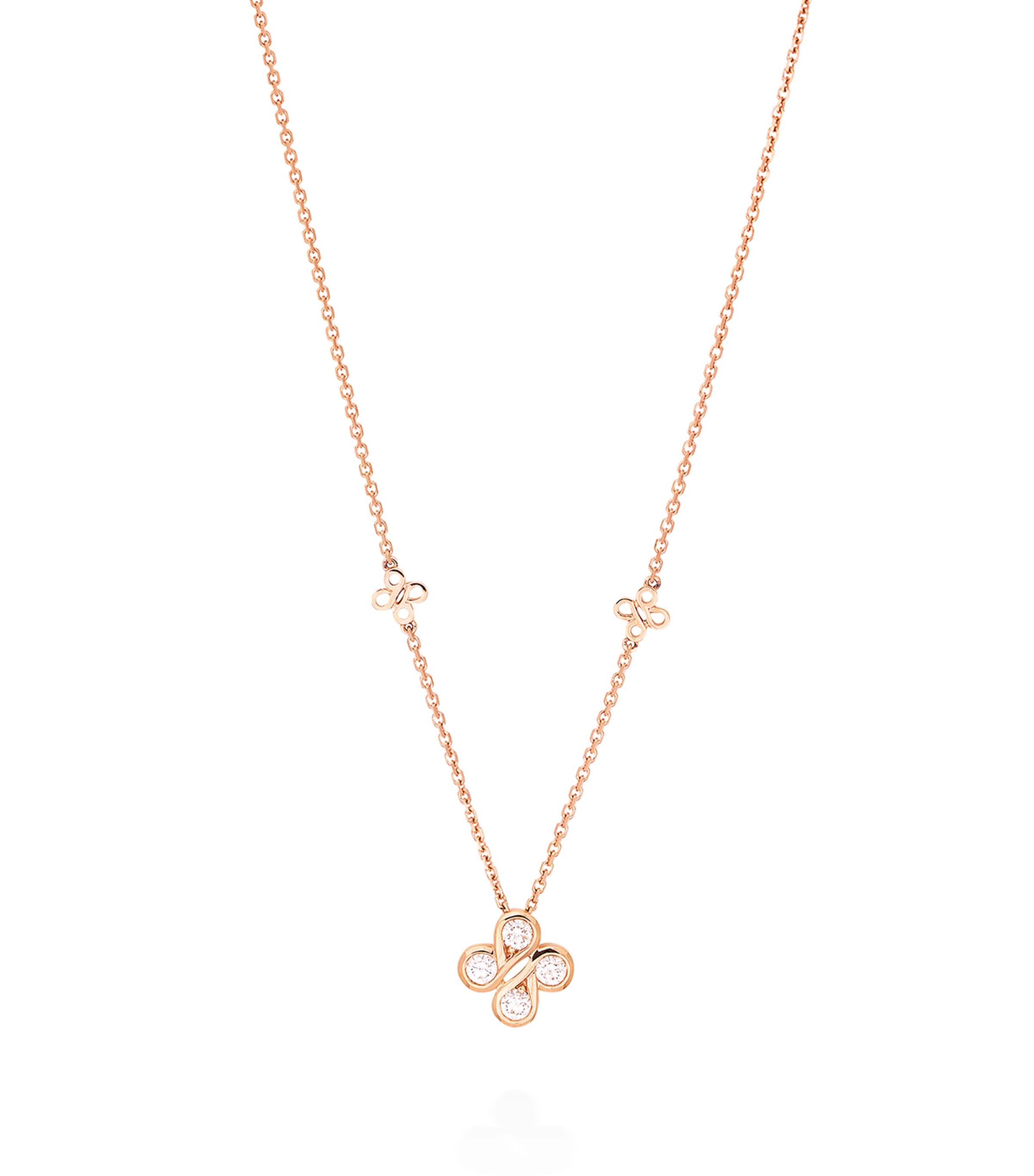 Boodles Rose Gold And Diamond Be Pendant In Rose Gold