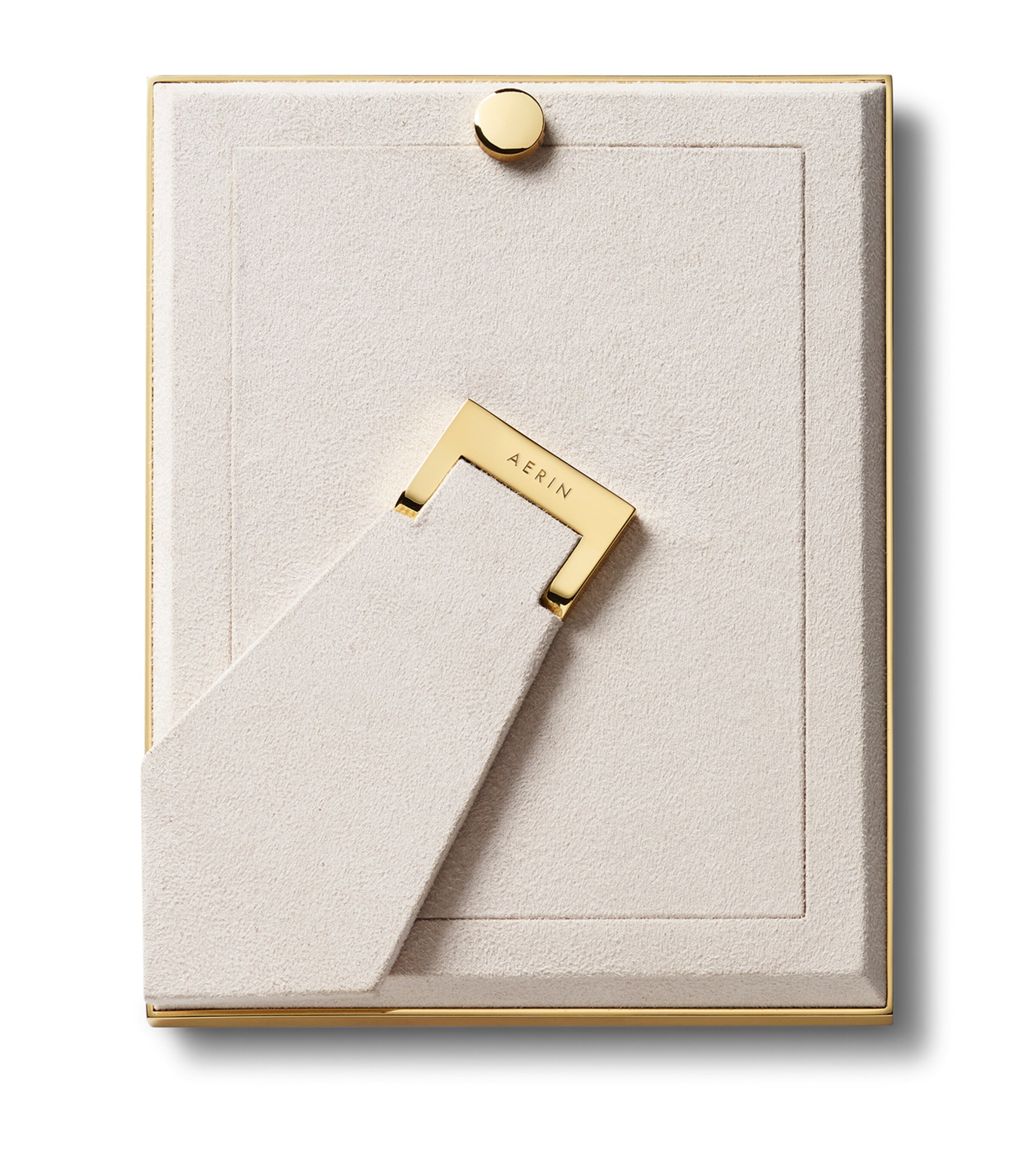 Aerin Leather Classic Photo Frame (5’’ x 7’’) Green Image 3