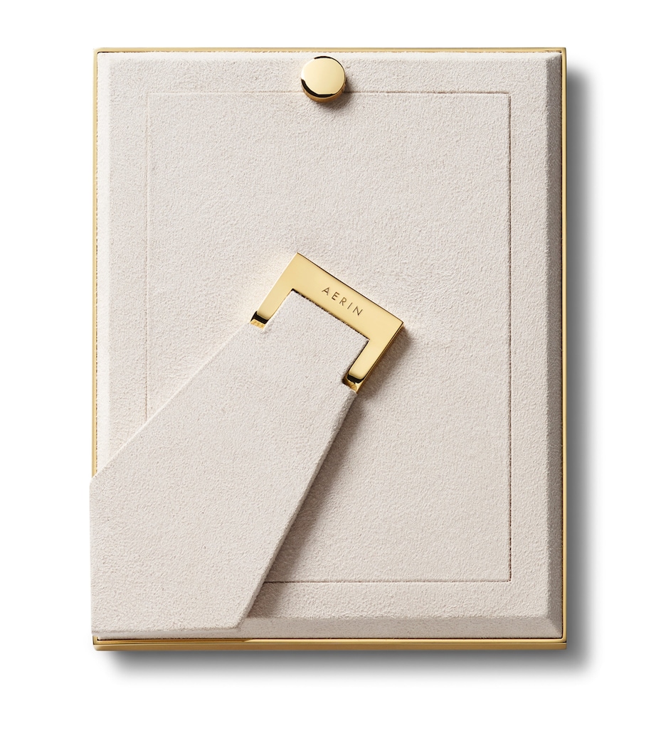 Aerin Leather Classic Photo Frame (5’’ x 7’’) Green Image 3