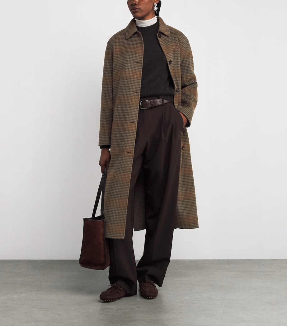 Wool-Cashmere Check Overcoat ZPD-BRASS MULTI Image 2