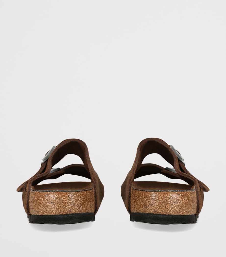 Birkenstock Suede Arizona Sandals Dark Brown Image 2