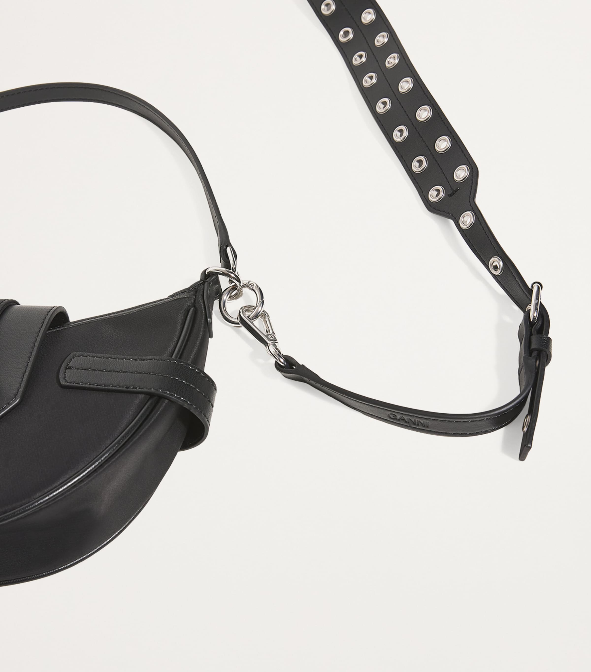 GANNI Small Bucky Cross-Body Bag Black Image 6