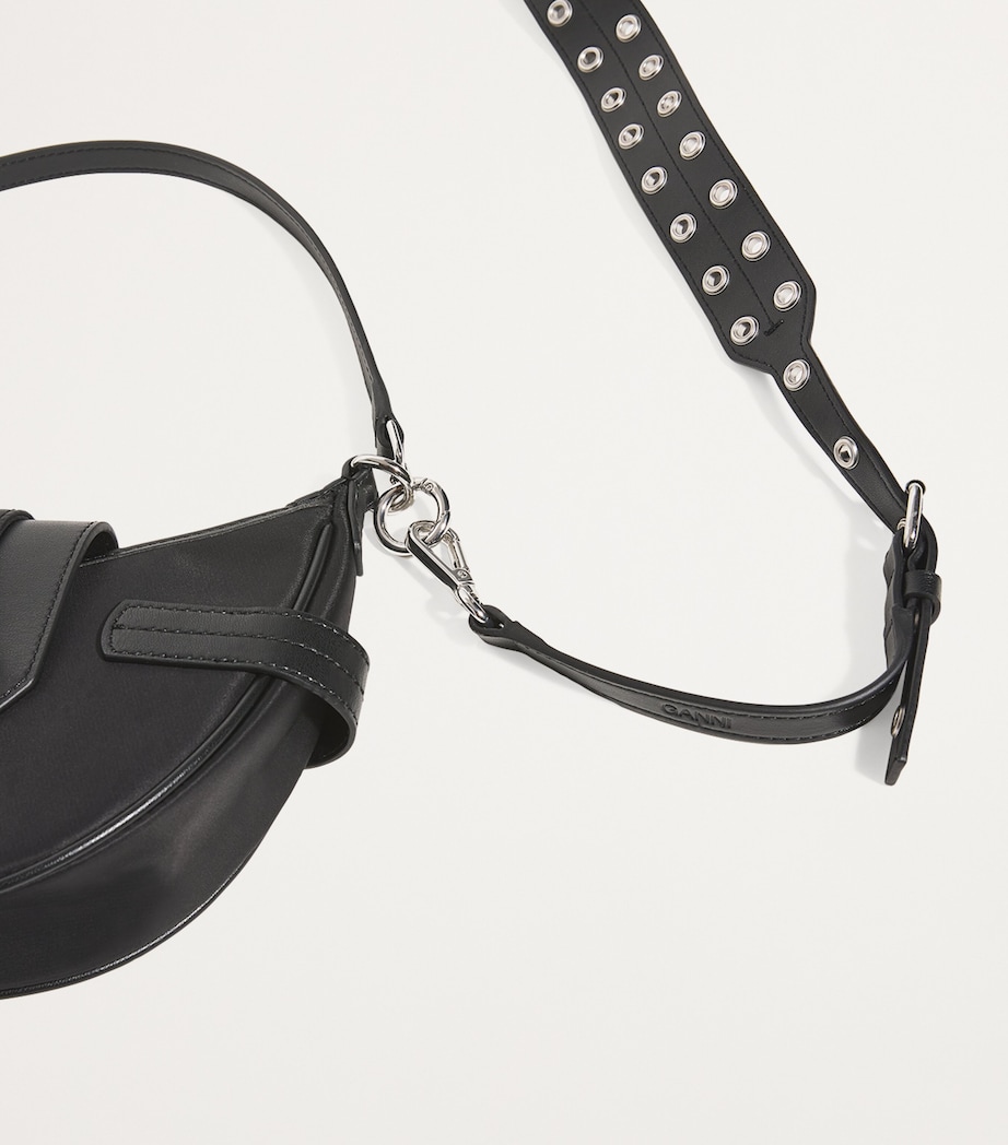 GANNI Small Bucky Cross-Body Bag Black Image 6