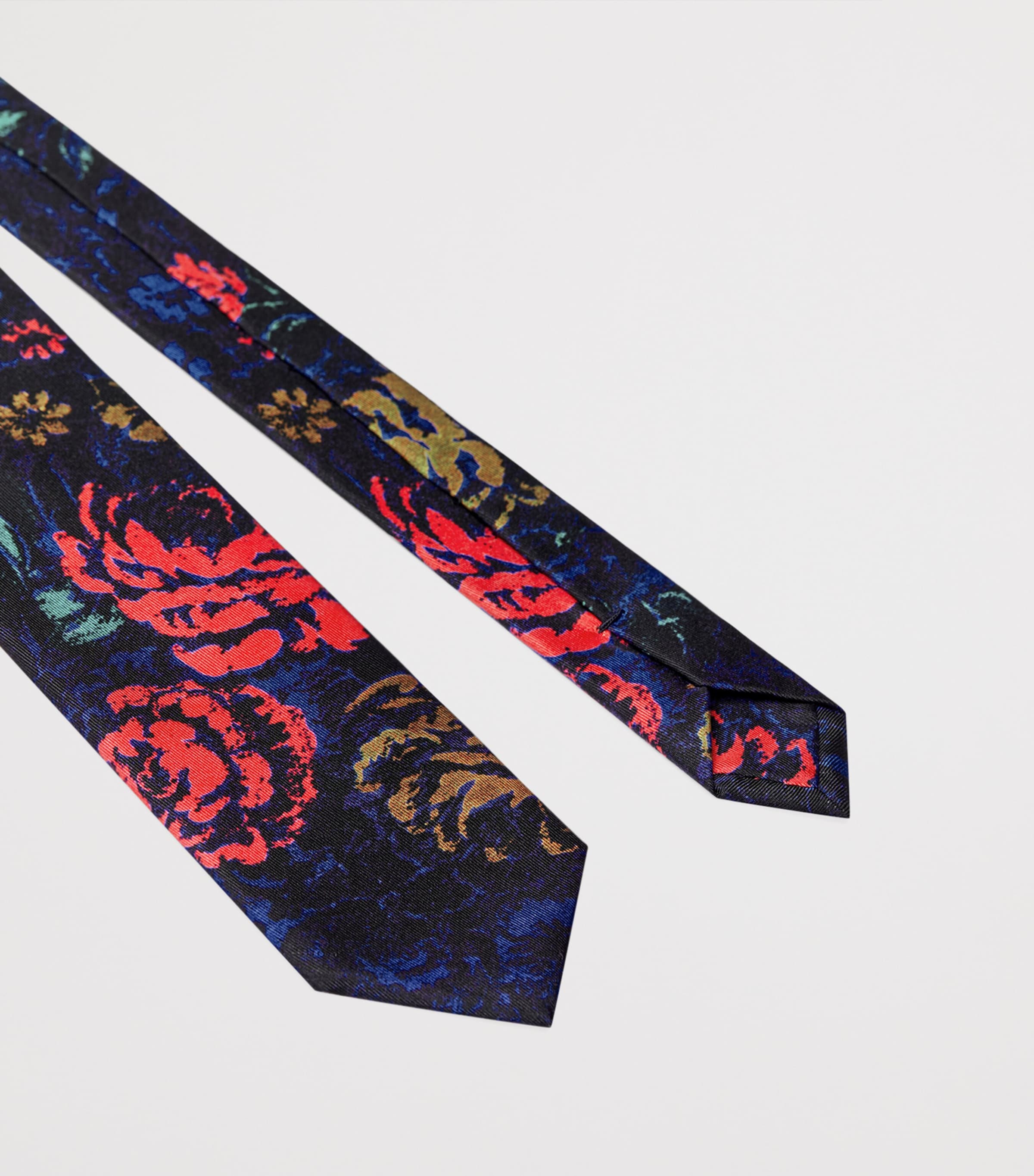 Givenchy Silk Floral Tie Image 2