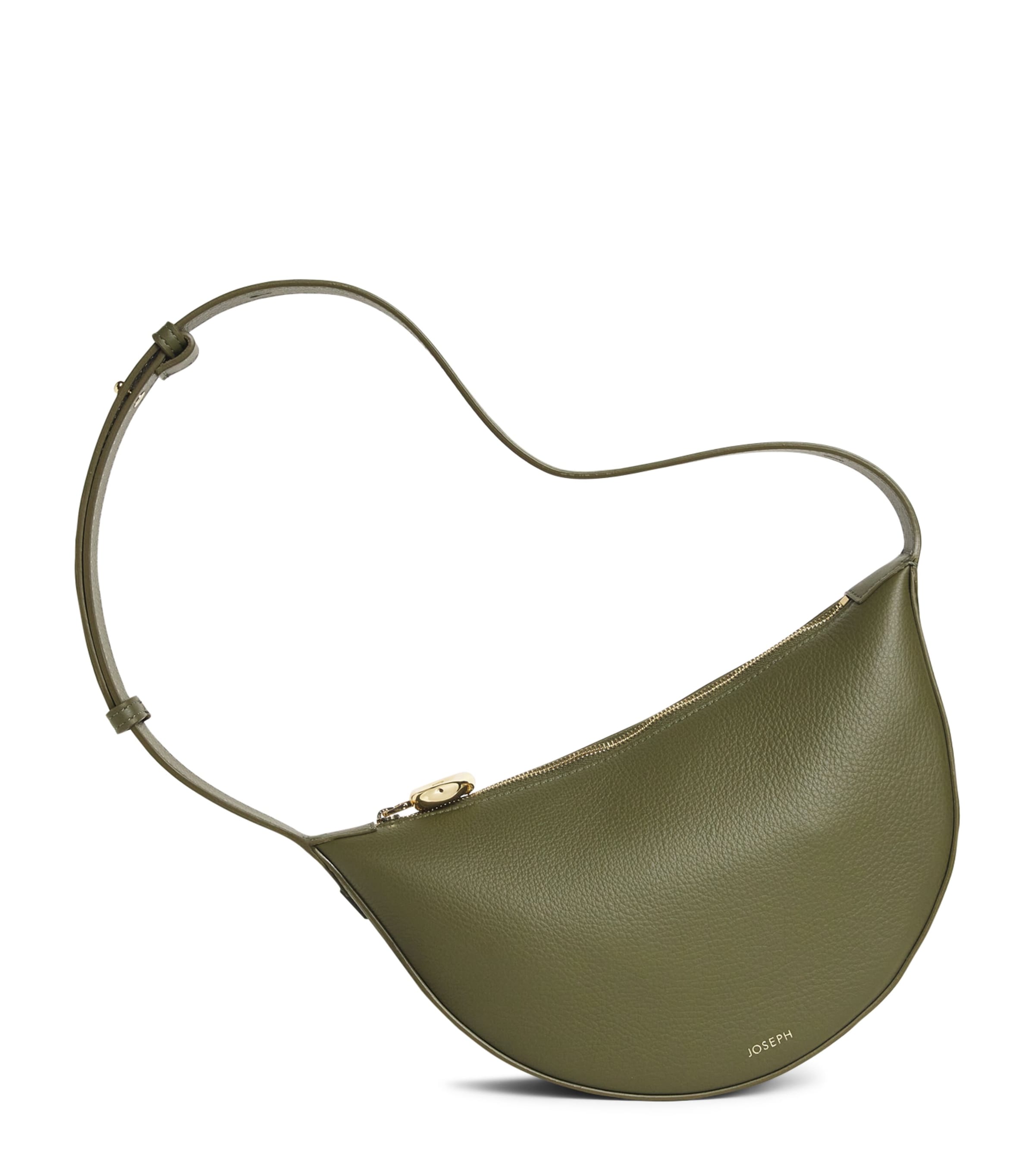 Joseph Leather Bean Shoulder Bag Palm Leaf Image 1