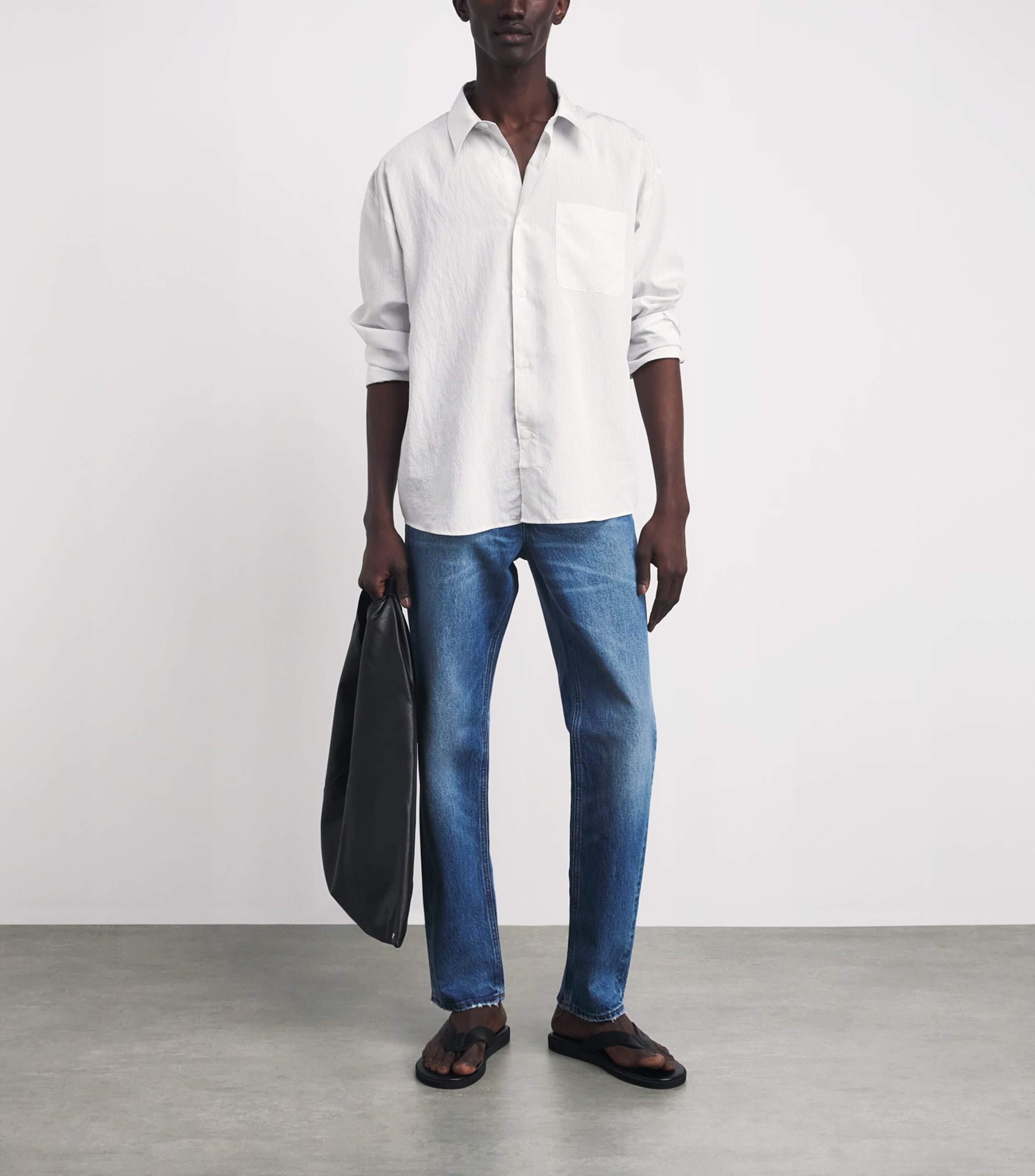 FRAME Mens Cotton Stripe Shirt Whse Image 2