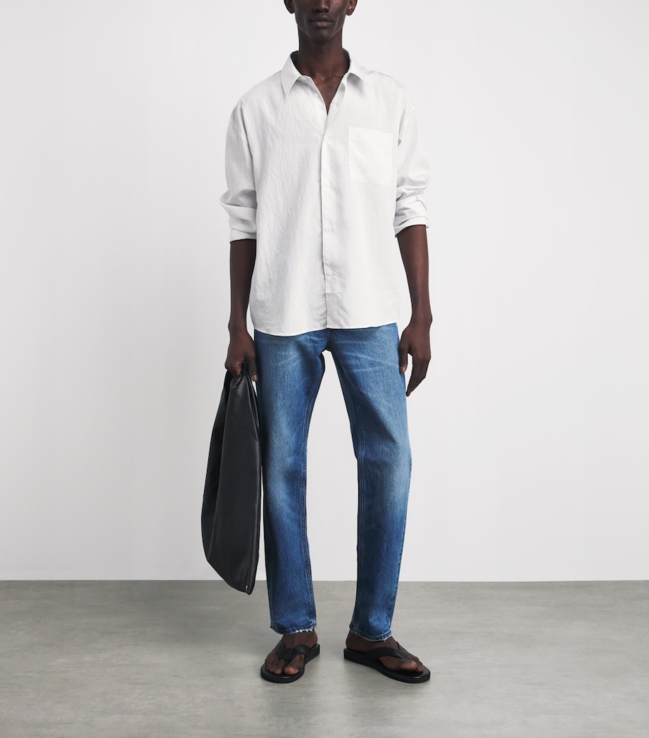 FRAME Mens Cotton Stripe Shirt Whse Image 2