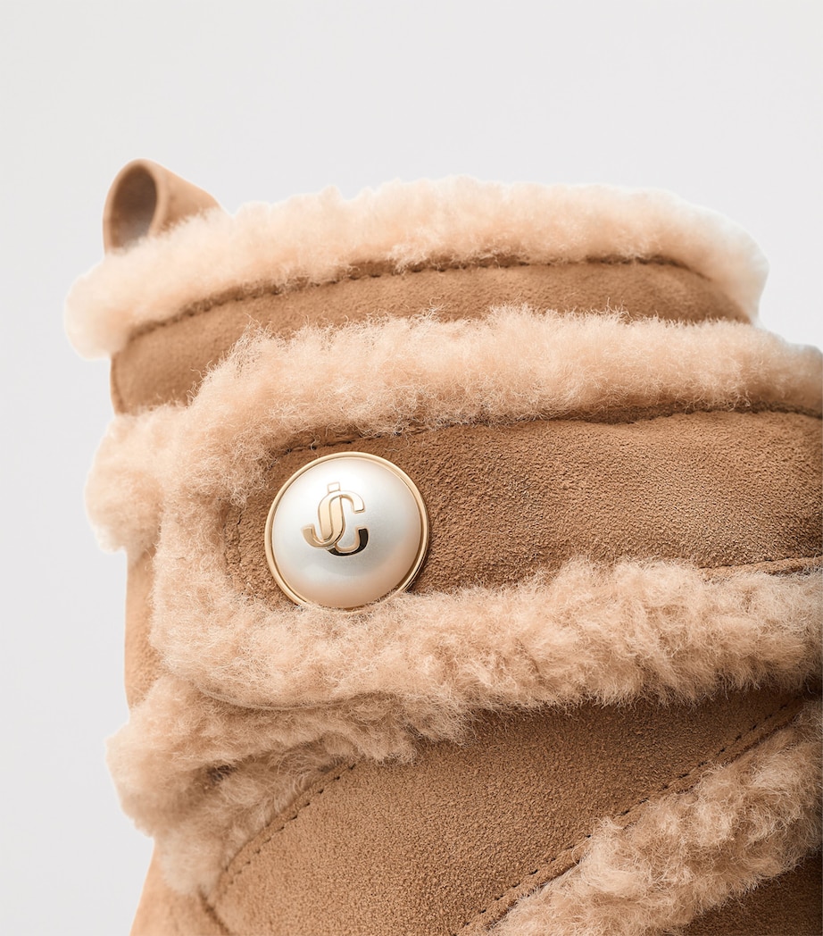 Meena Suede Shearling Boots TOFFEE/TOFFEE Image 2