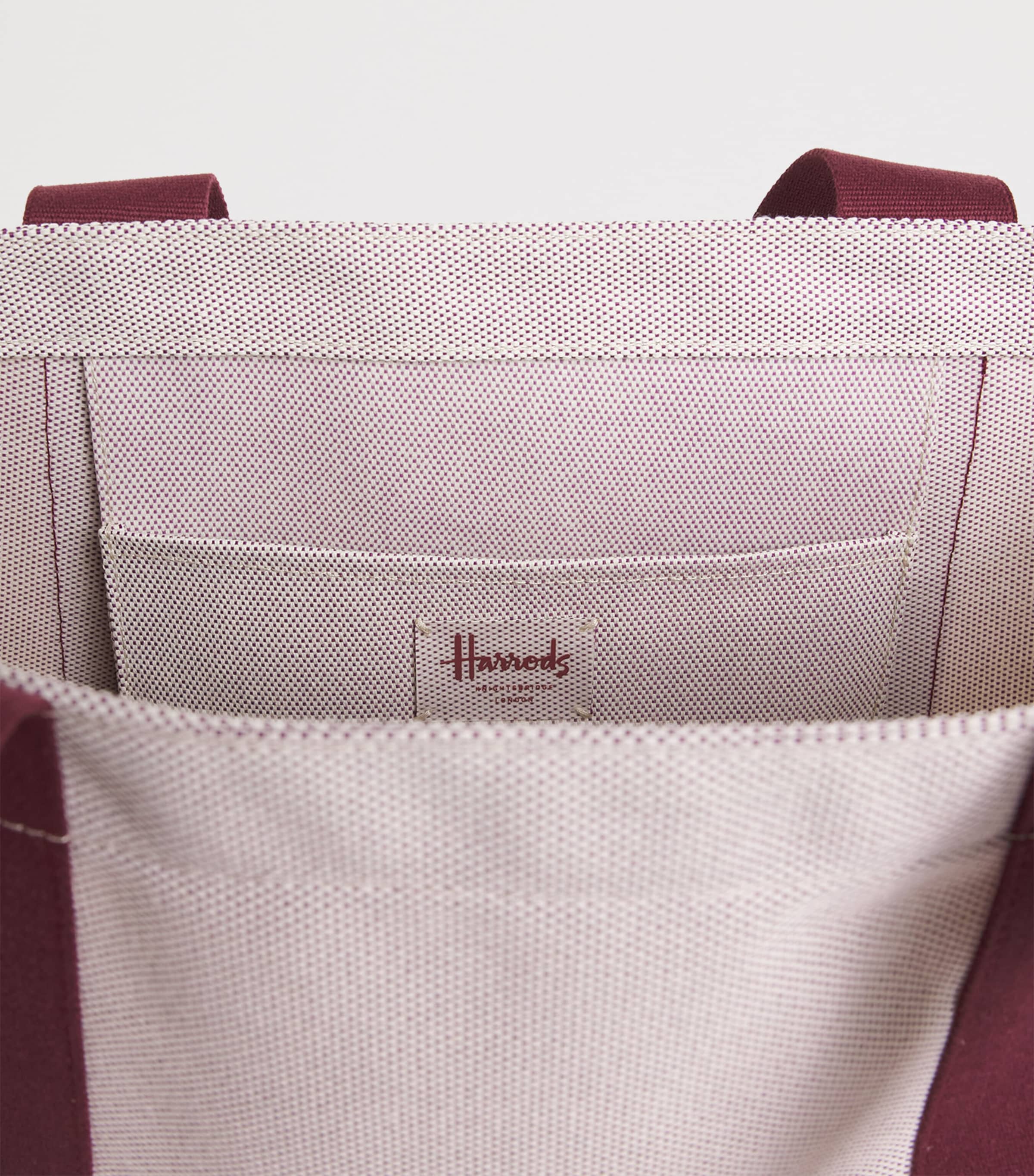Harrods Medium Logo Tote Bag Neutral Image 5