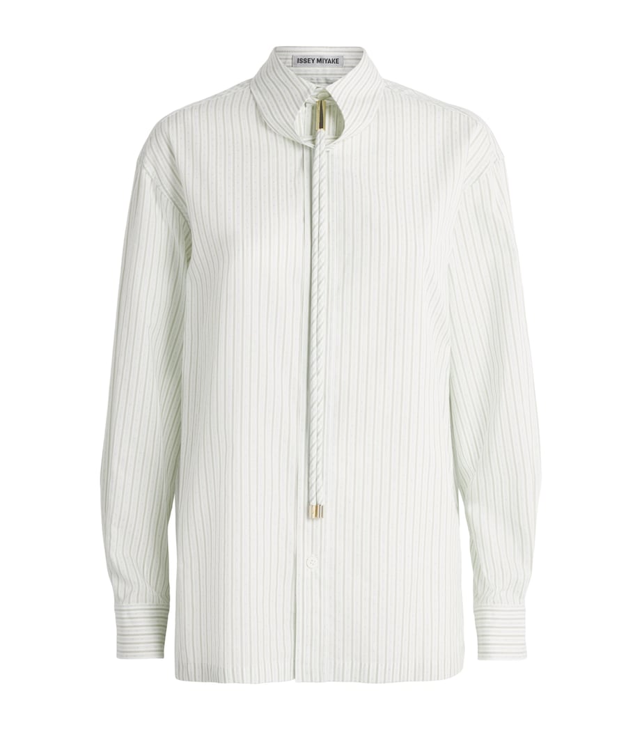 Issey Miyake Womens Cotton Monsieur Shirt White Hued Image 1