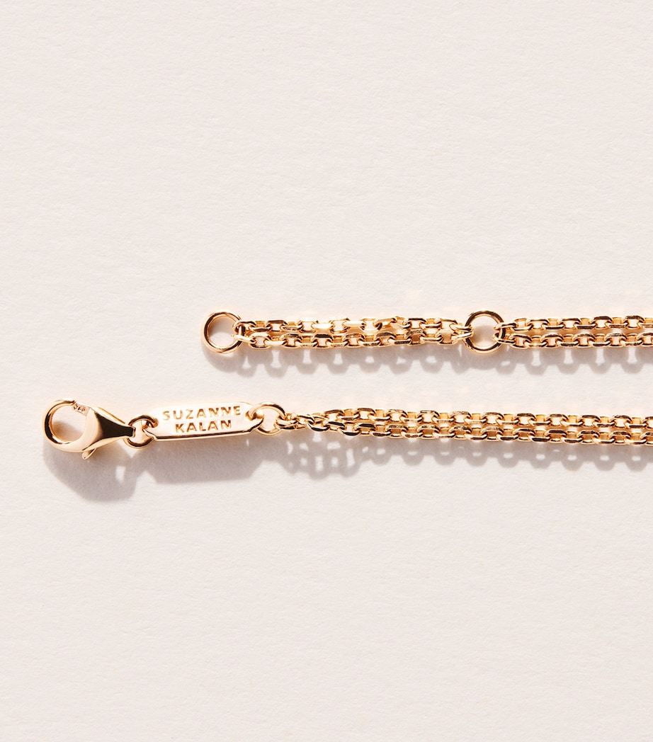 Suzanne Kalan Rose Gold and Diamond Classic Bar Bracelet Rg/wd Image 3