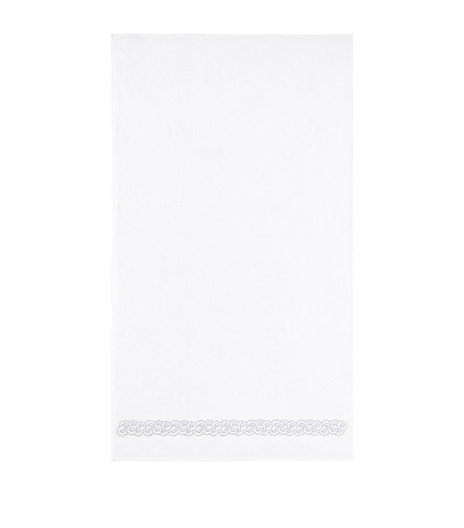 Festons Bath Sheet (92cm x 160cm) BLANC Image 2