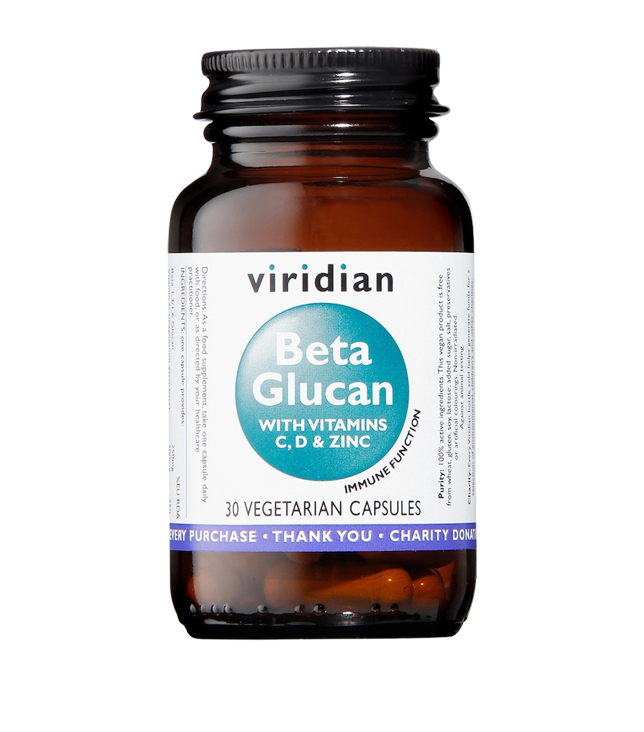 Beta Glucan with Vitamins C, D & Zinc (30 Capsules) NO COLOUR Image 1