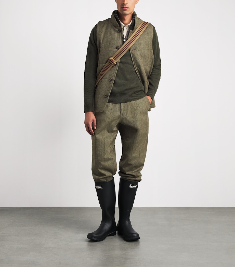Purdey Mens Tweed-Front Clarges Gilet Cairn Tweed Image 2