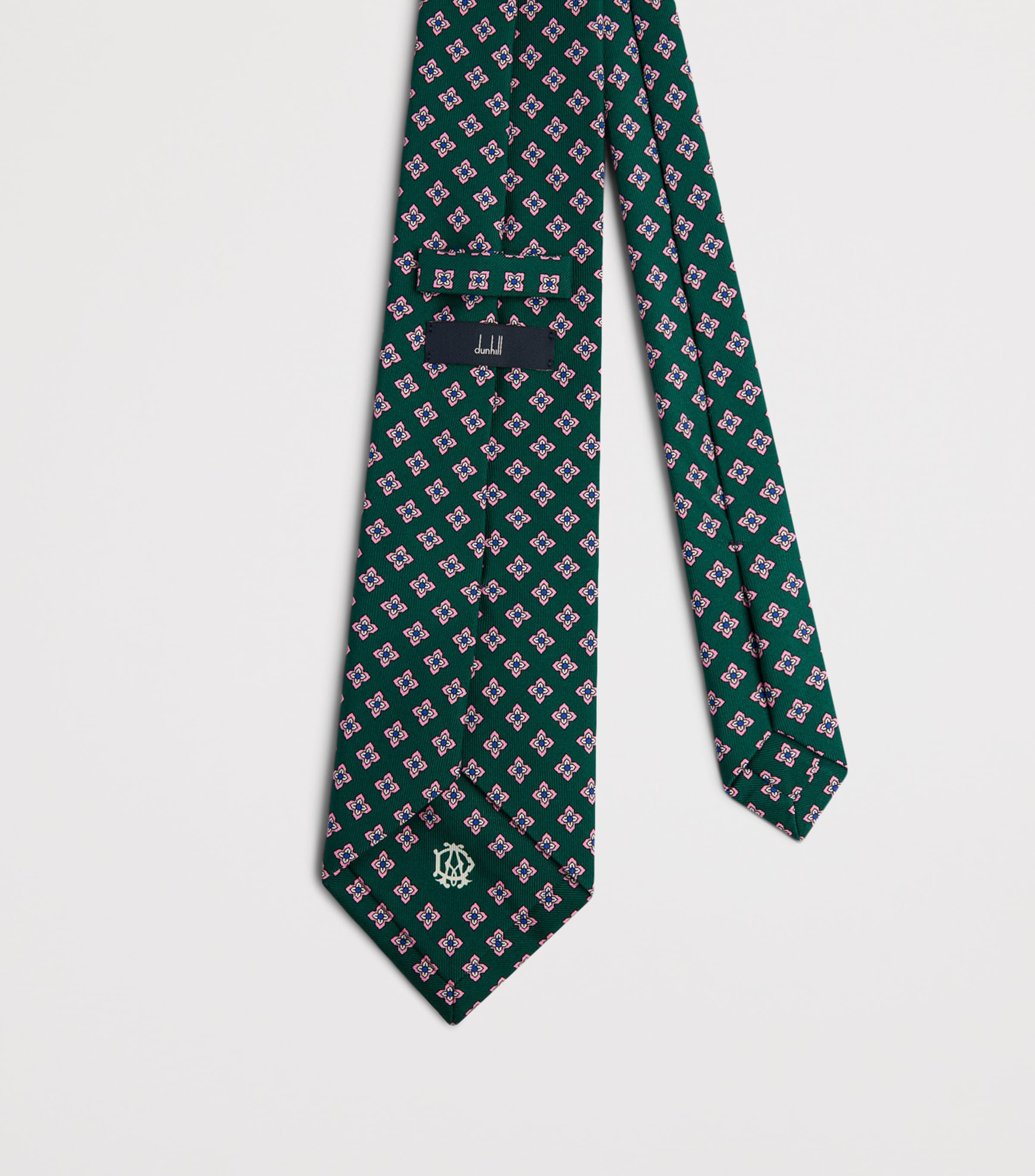 Dunhill Mulberry Silk Printed Tie Image 2