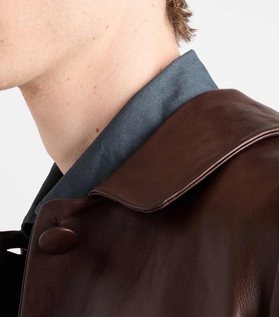 Leather Shirt Jacket F0201 Image 3