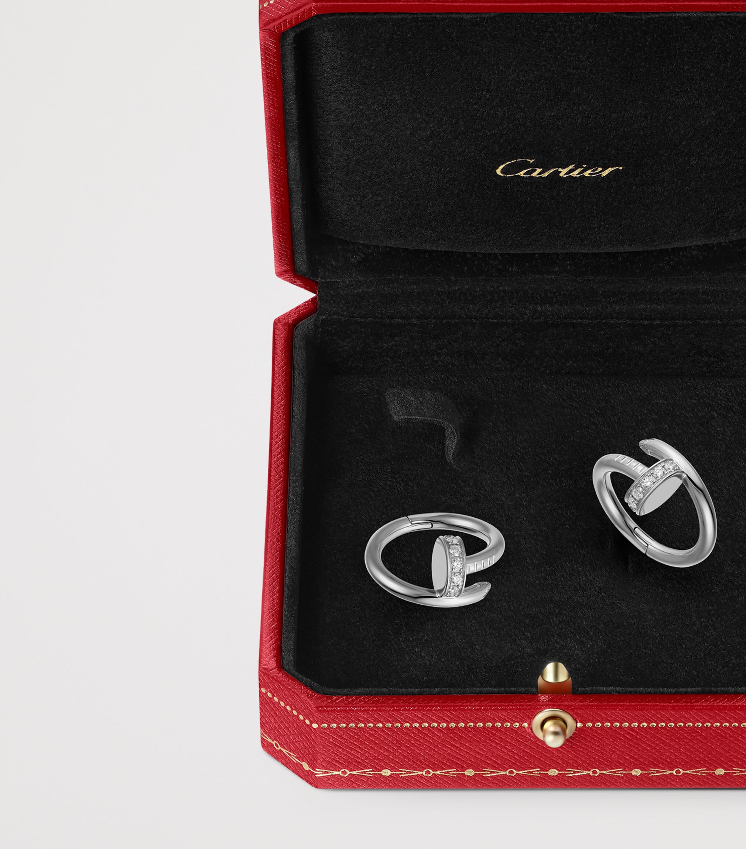 White Gold and Diamond Juste un Clou Cufflinks WHITE GOLD Image 4