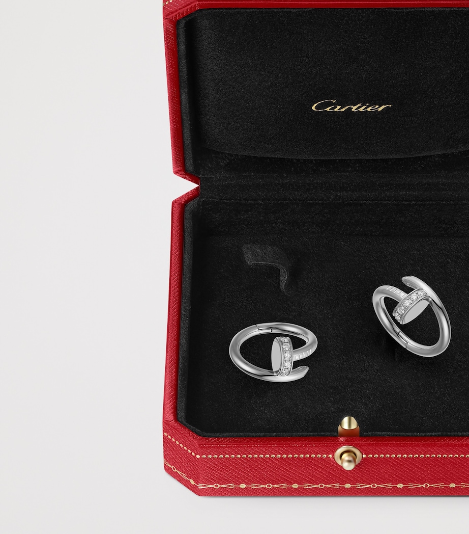 White Gold and Diamond Juste un Clou Cufflinks WHITE GOLD Image 4