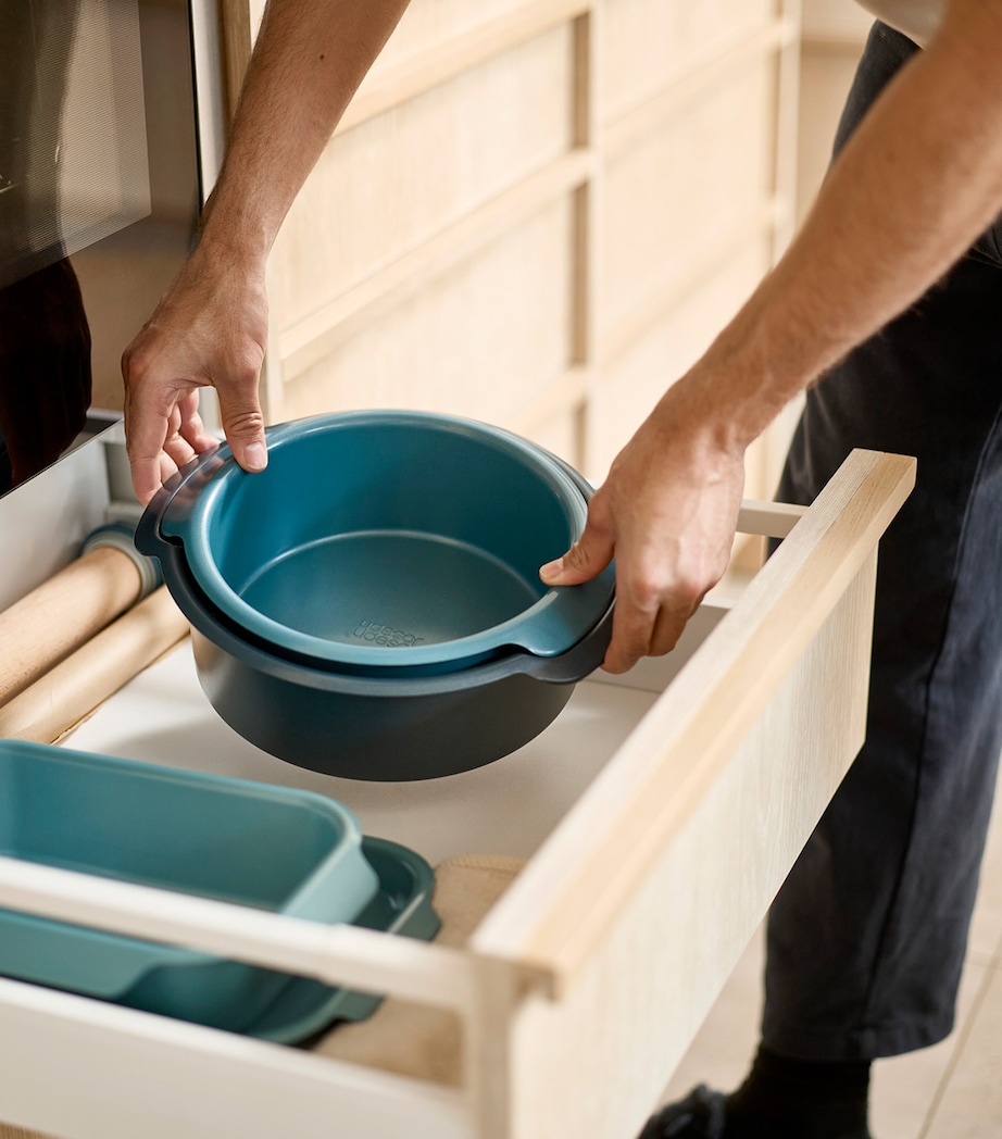 Set of 2 Non-Stick Nest Round Cake Tins BLUE Image 2
