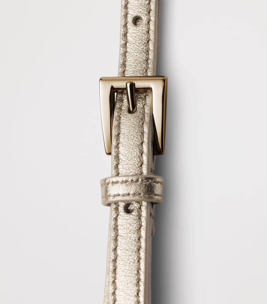Nappa Leather Metallic Belt F0846 Image 4