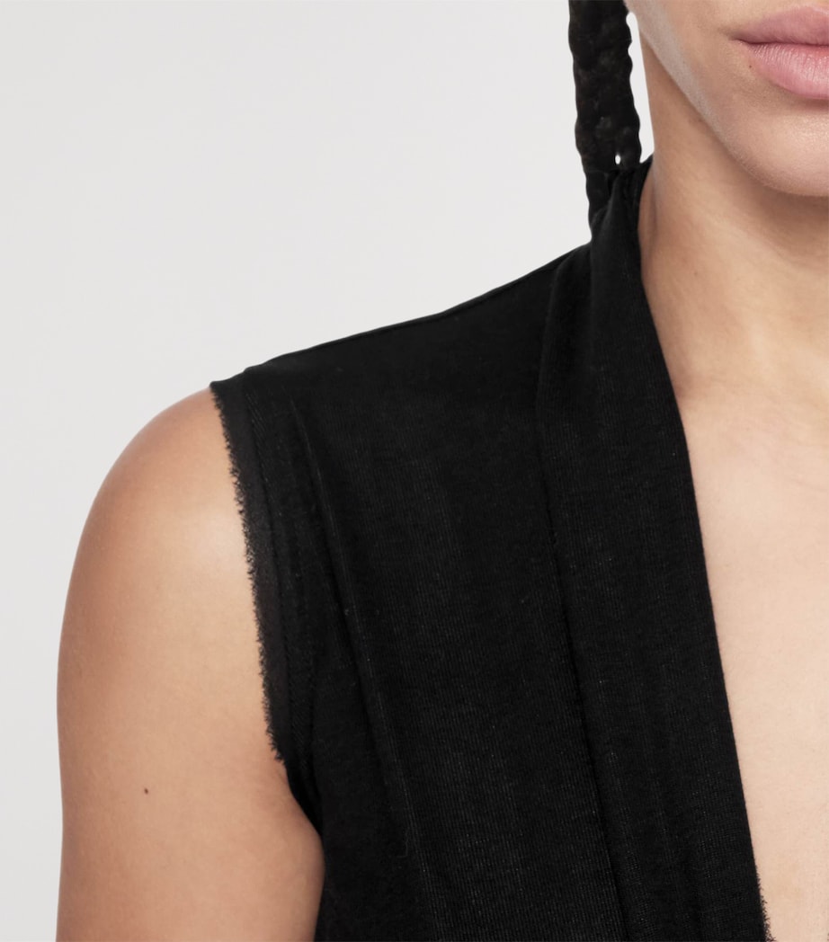 AllSaints Womens Sleeveless Dariya Midi Dress Black Image 4