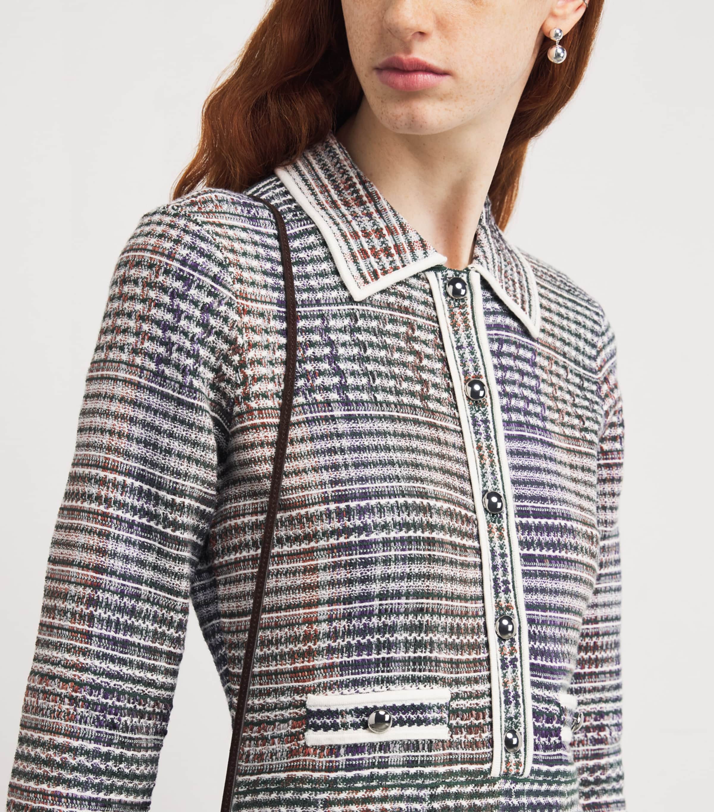 Lauper Knit Mini Dress G0714 HNTER GRN MLTI Image 6