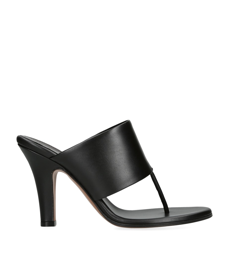 The Row Signum Leather Sandals 85 Black Image 1